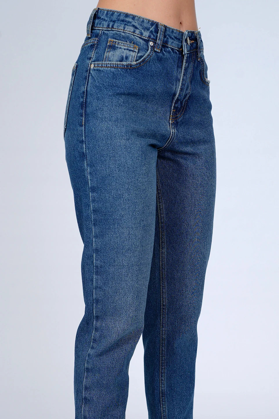 Blue Mom Fit Jeans