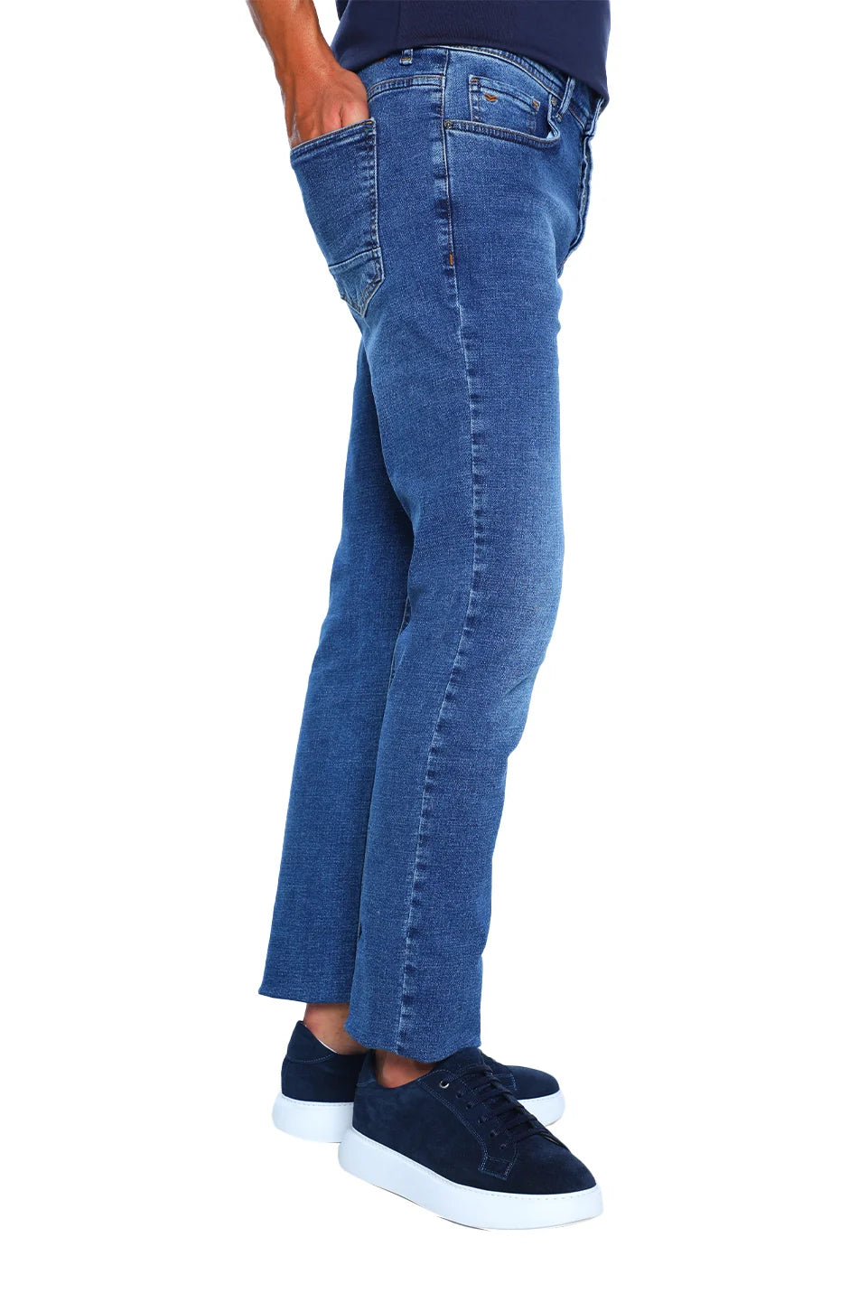 Blue Washed Denim Jeans