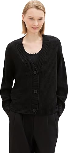 Tom Tailor V-Neck Black Cardigan