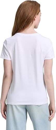 Tom Tailor White Cotton T-shirt With Front Design