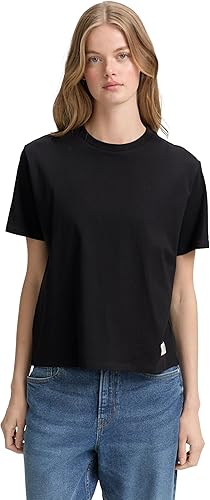 Tom Tailor Boxy Fit Black T-shirt