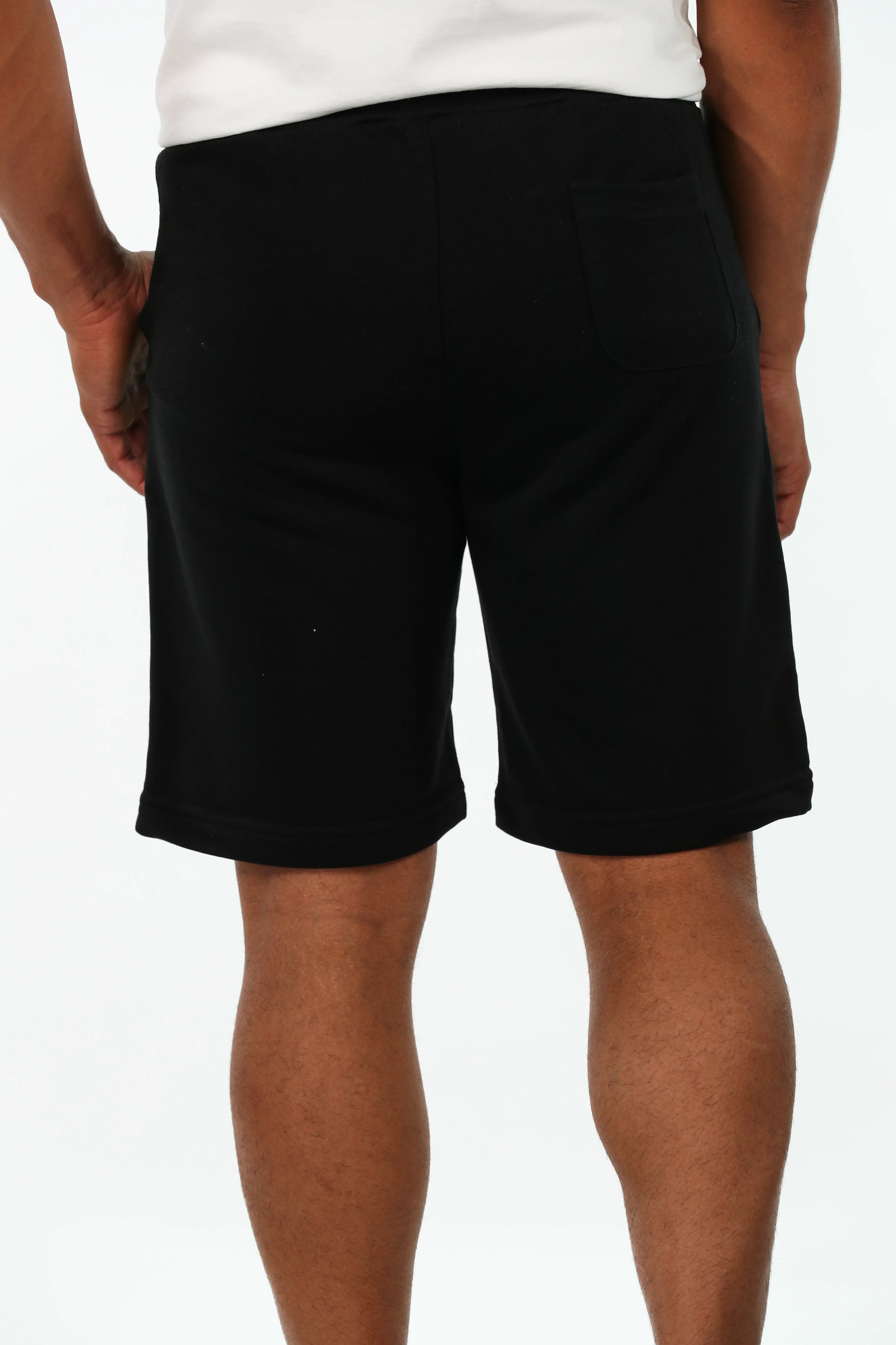 Black Cotton Short With"Korshe"Front Design