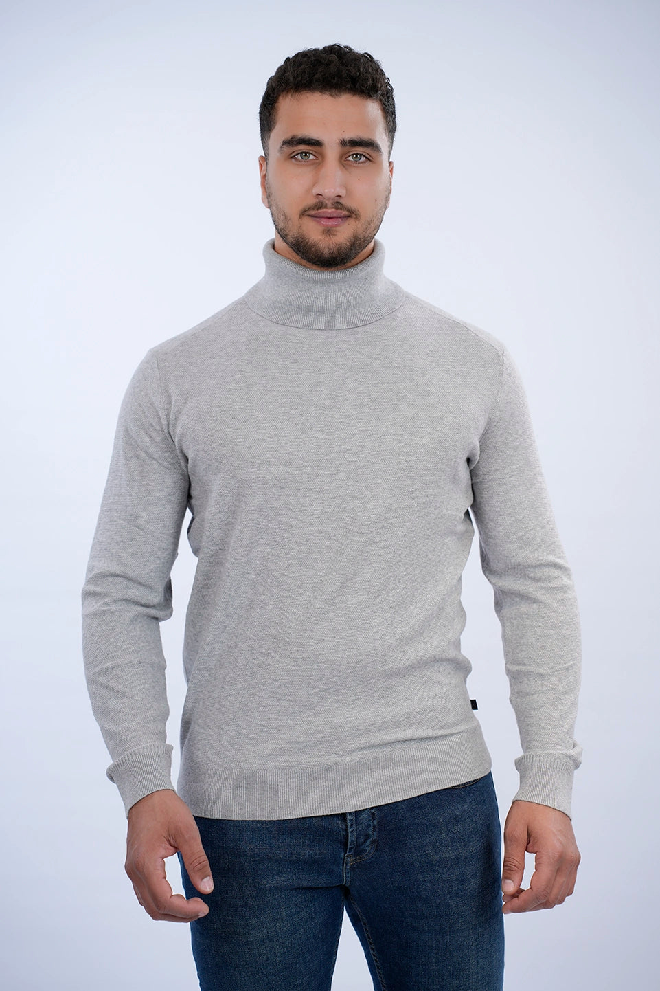 Tom Tailor Soft Turtle Neck Grey Sweater