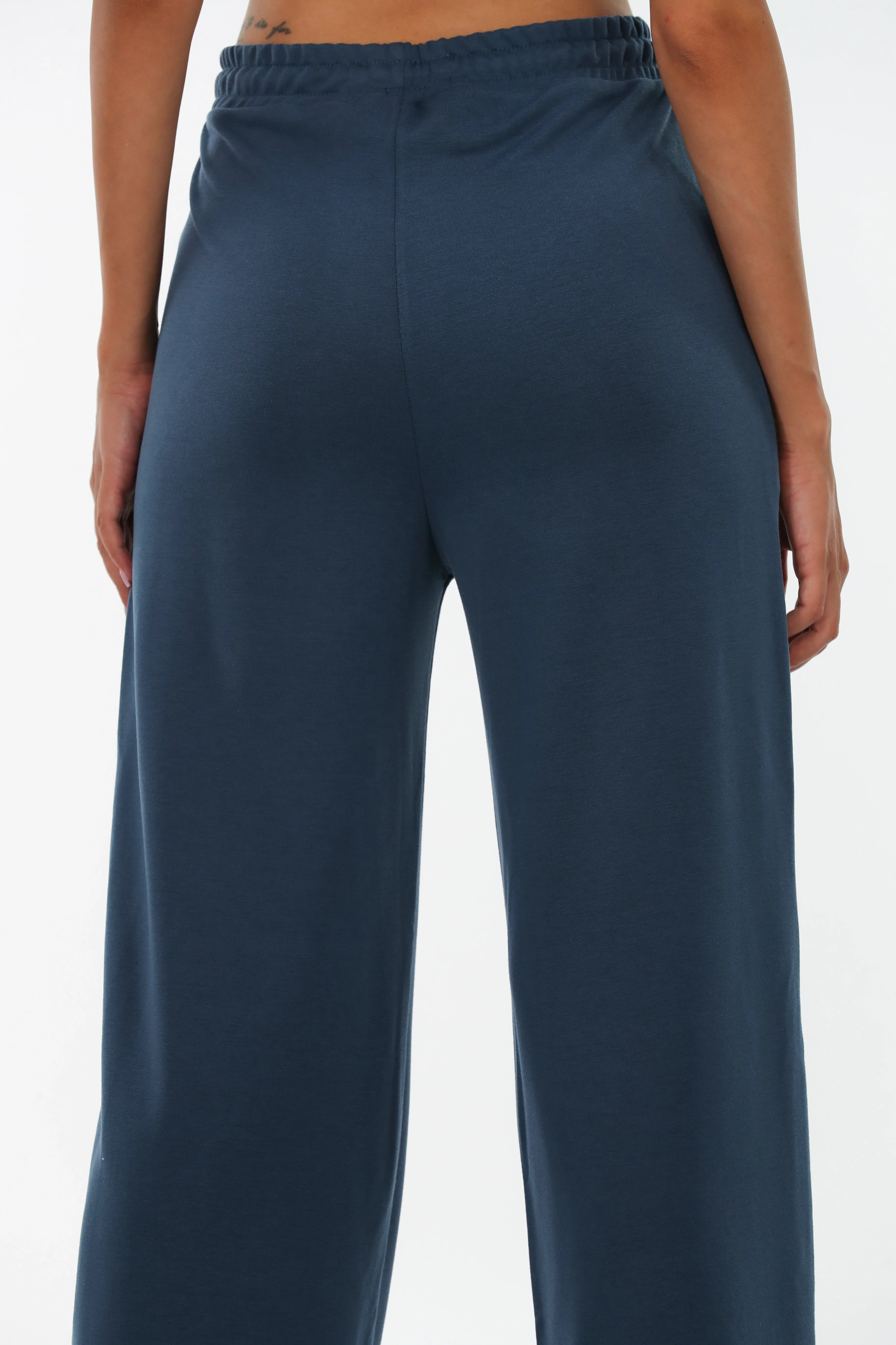 Indigo Wide Leg Sweatpants