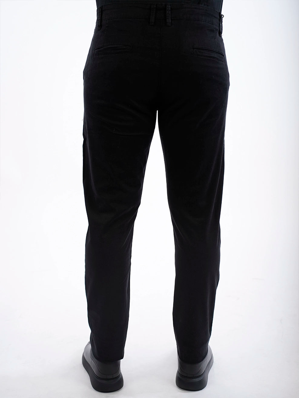 Black Sport Chic Chino Pants