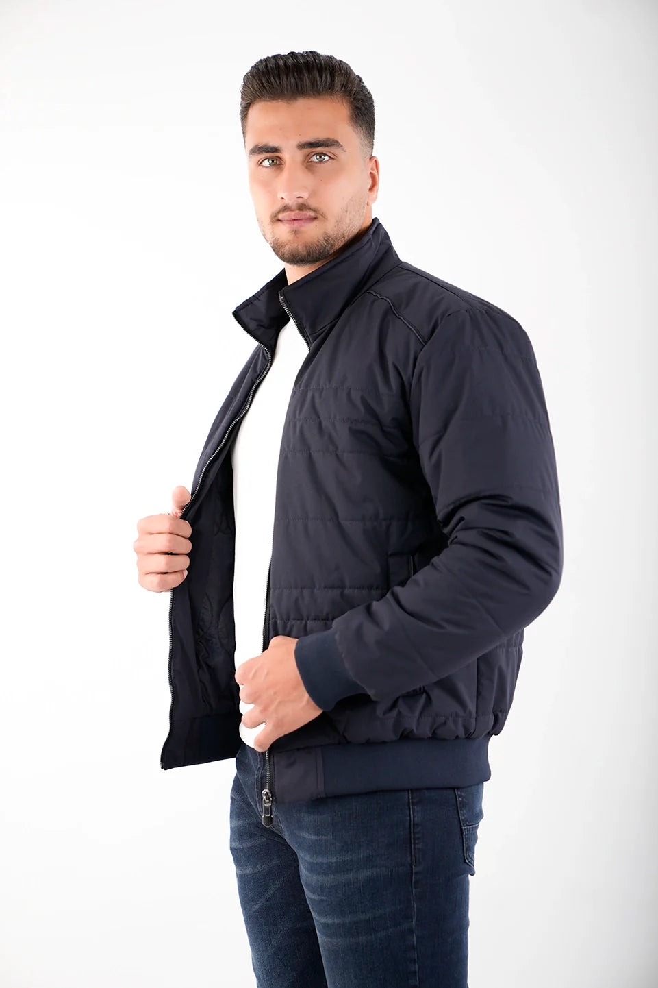 Navy Jackets With Black Code