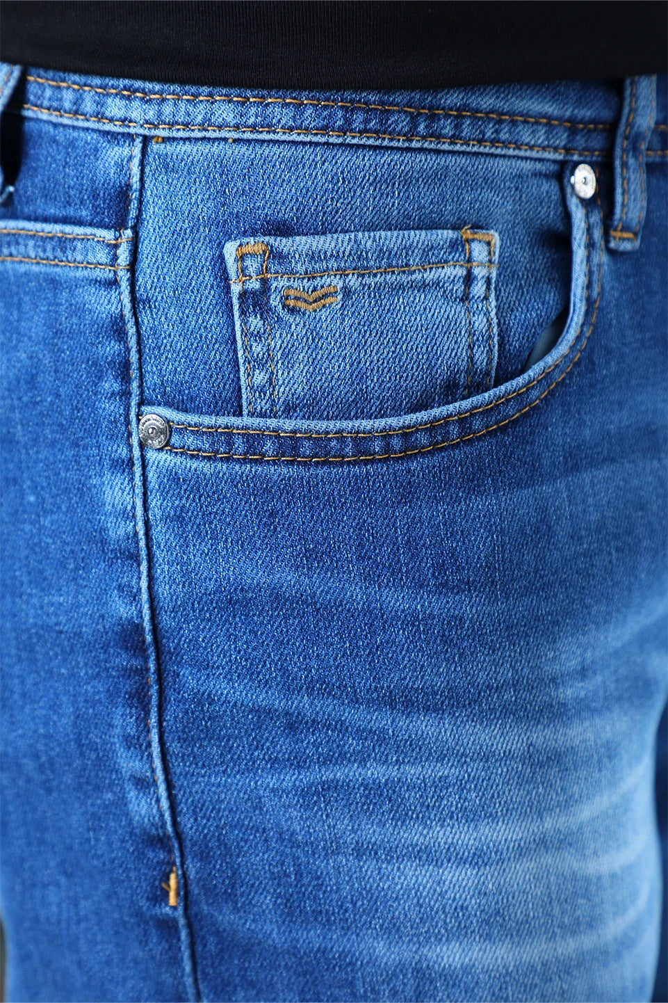 Slim Straight Blue Jeans