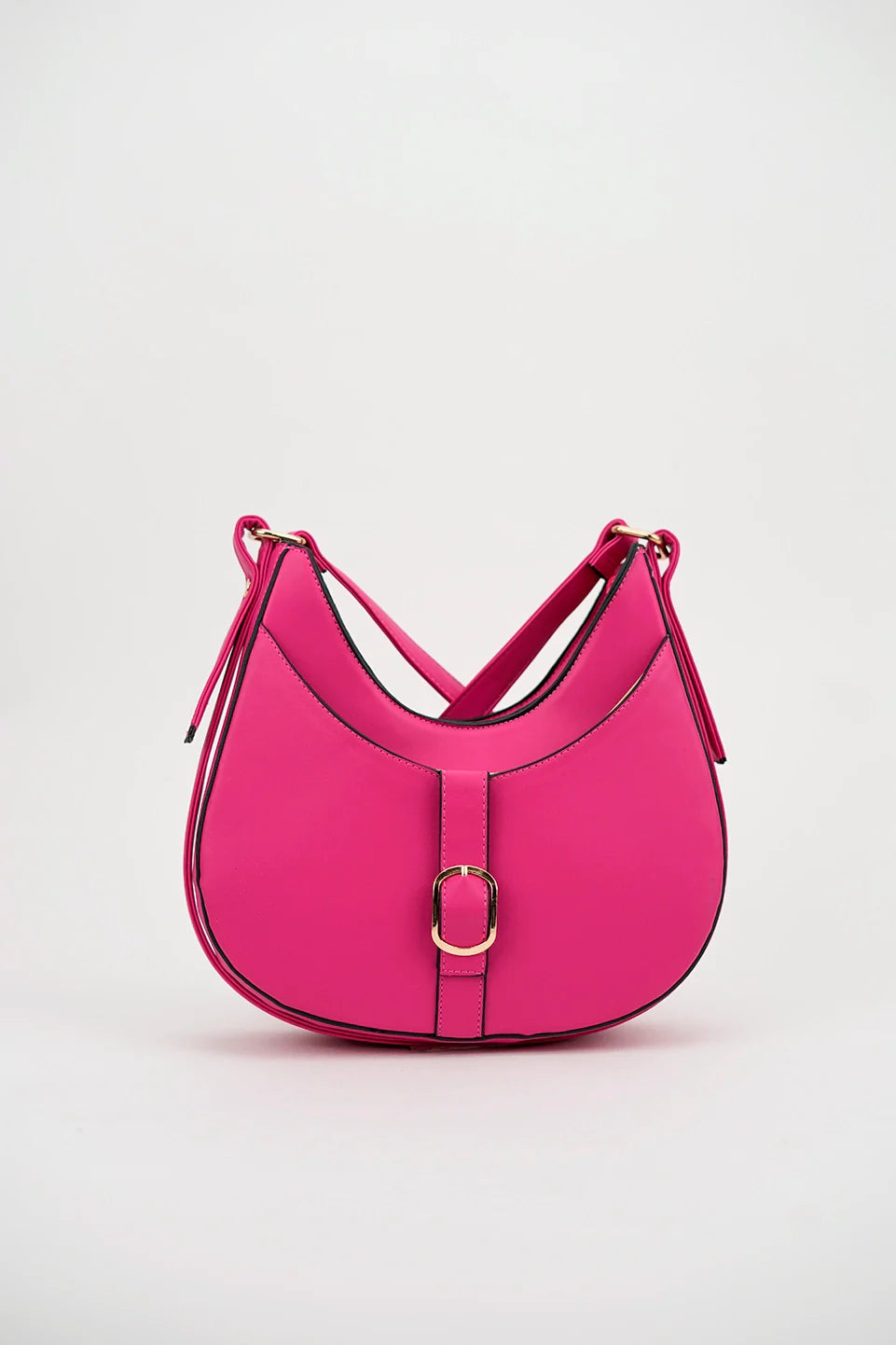 Small Oval Fushia Cross Body Bag