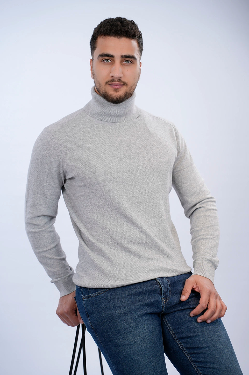 Tom Tailor Soft Turtle Neck Grey Sweater