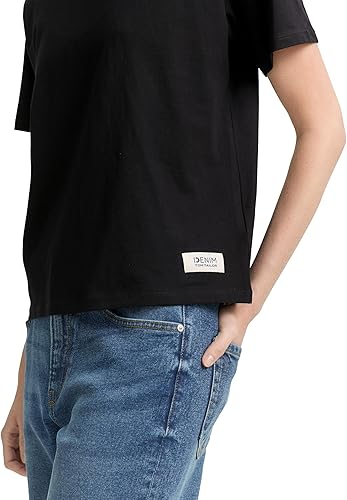Tom Tailor Boxy Fit Black T-shirt