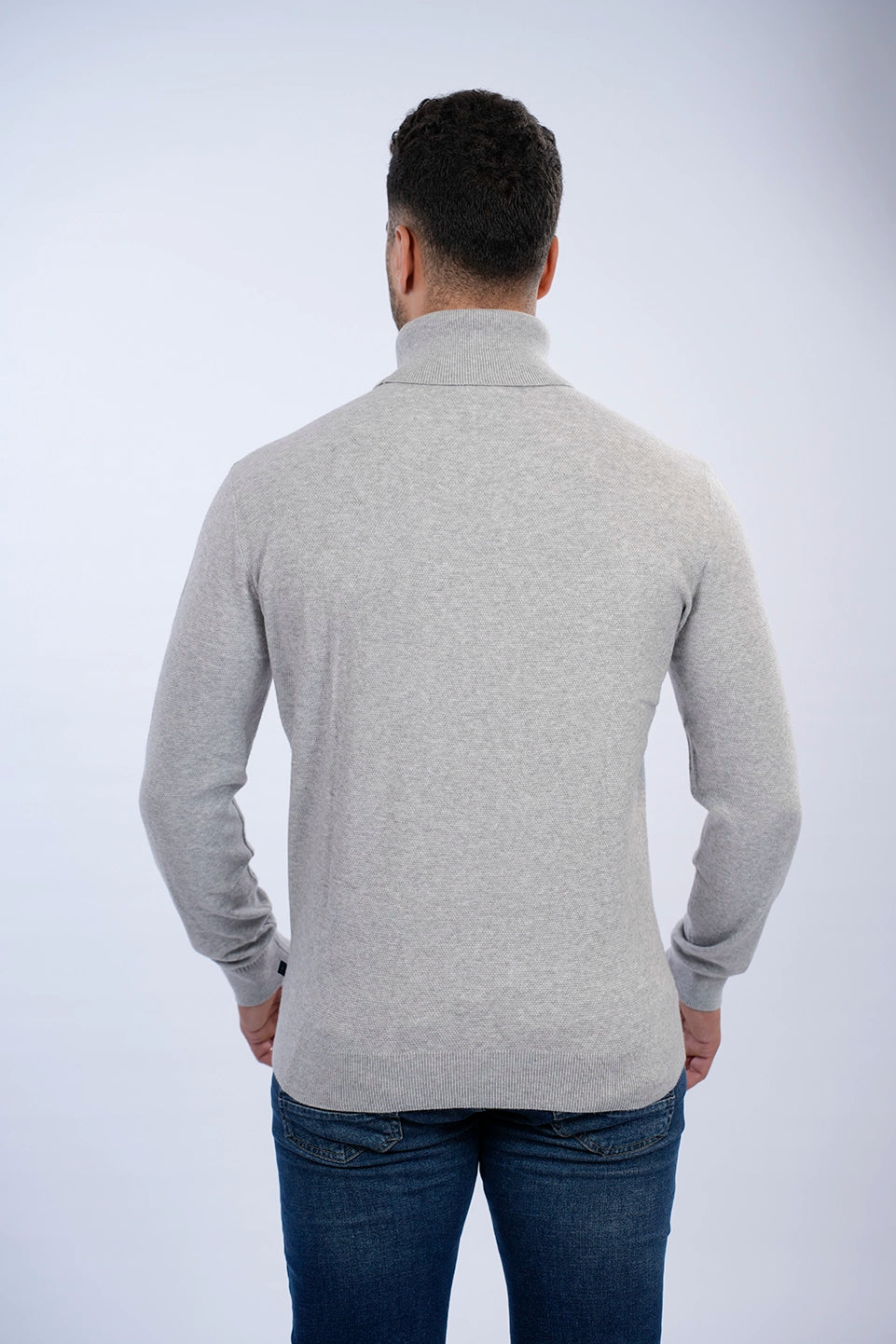 Tom Tailor Soft Turtle Neck Grey Sweater