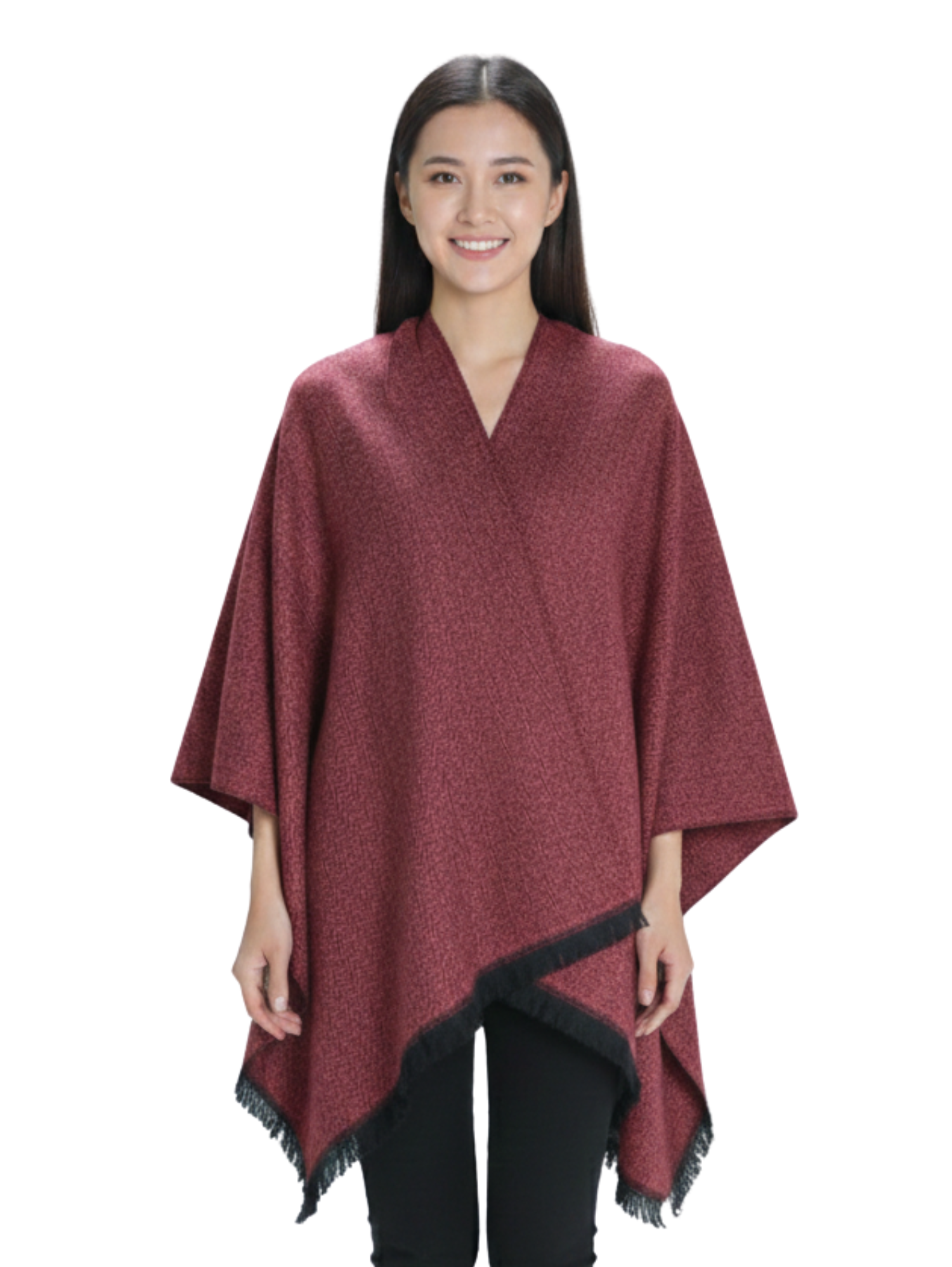 Warm Stylish Designed Knitwear Pancho