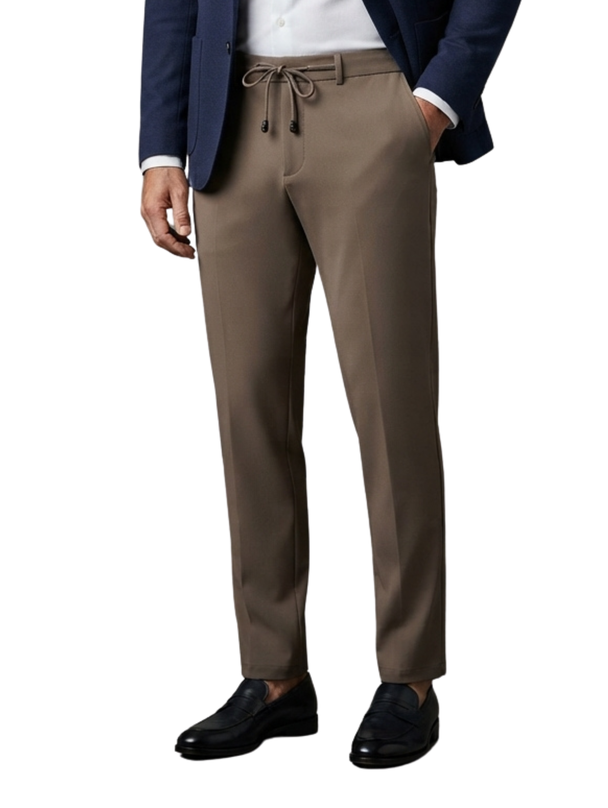 Brown Tailored Dark Trousers Pant