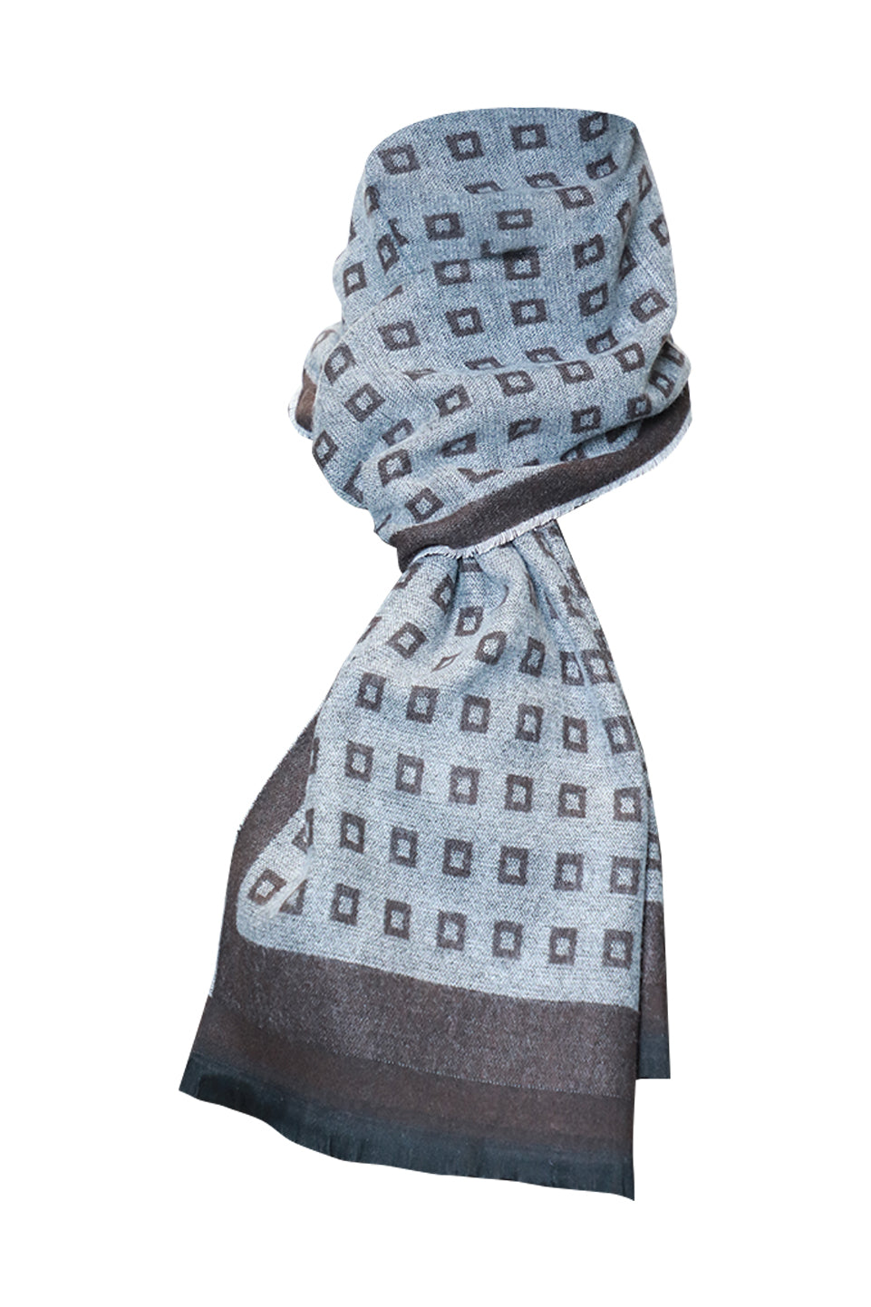 Grey Plaid Soft Scarf