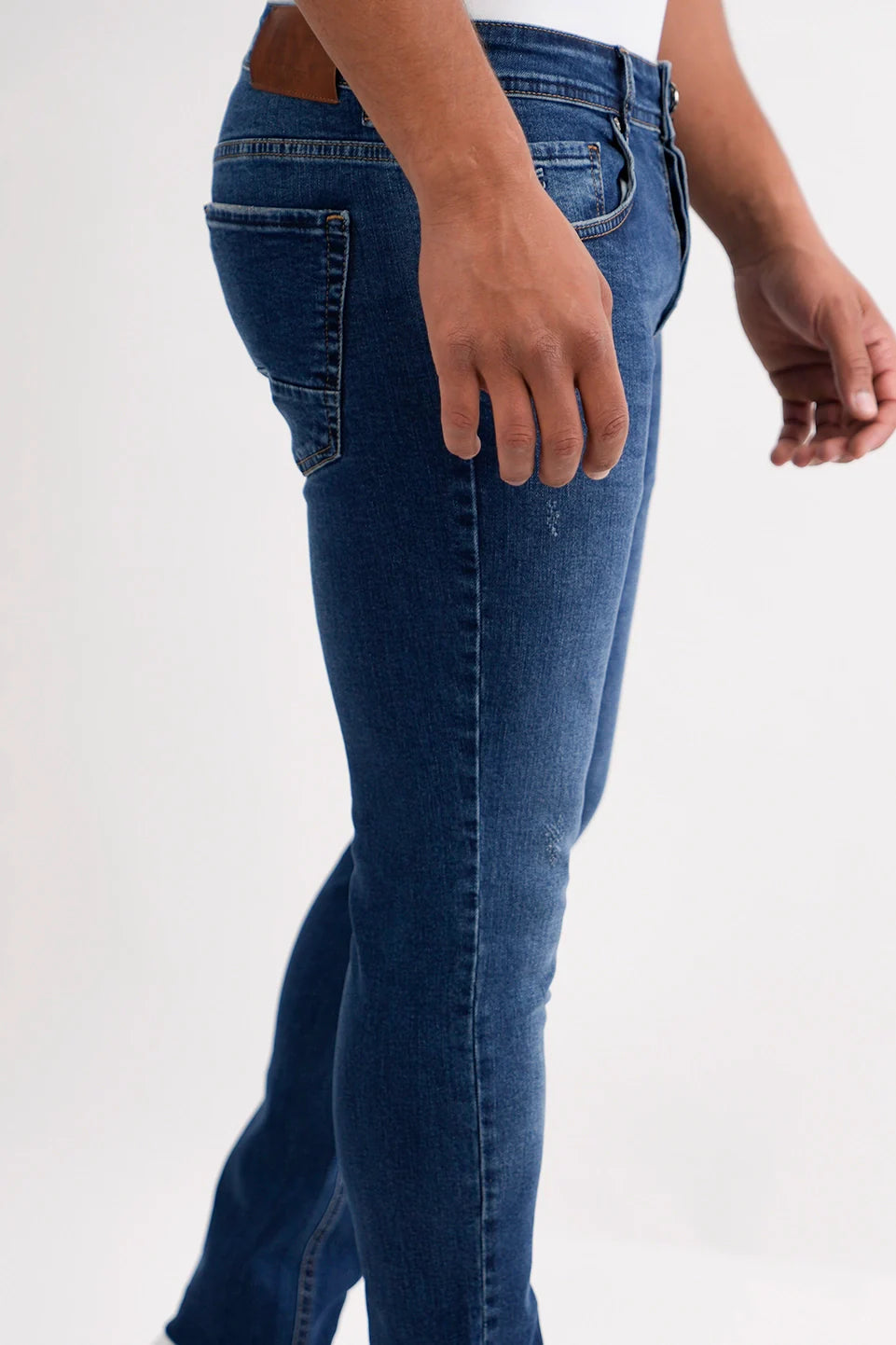 Blue Skinny Plain Jeans