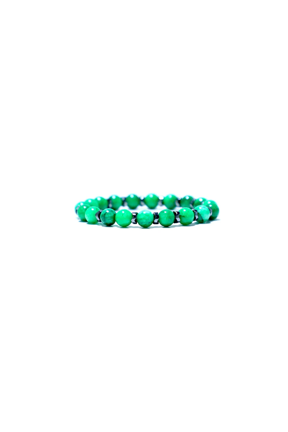 One Layer Beaded Aqua Bracelet