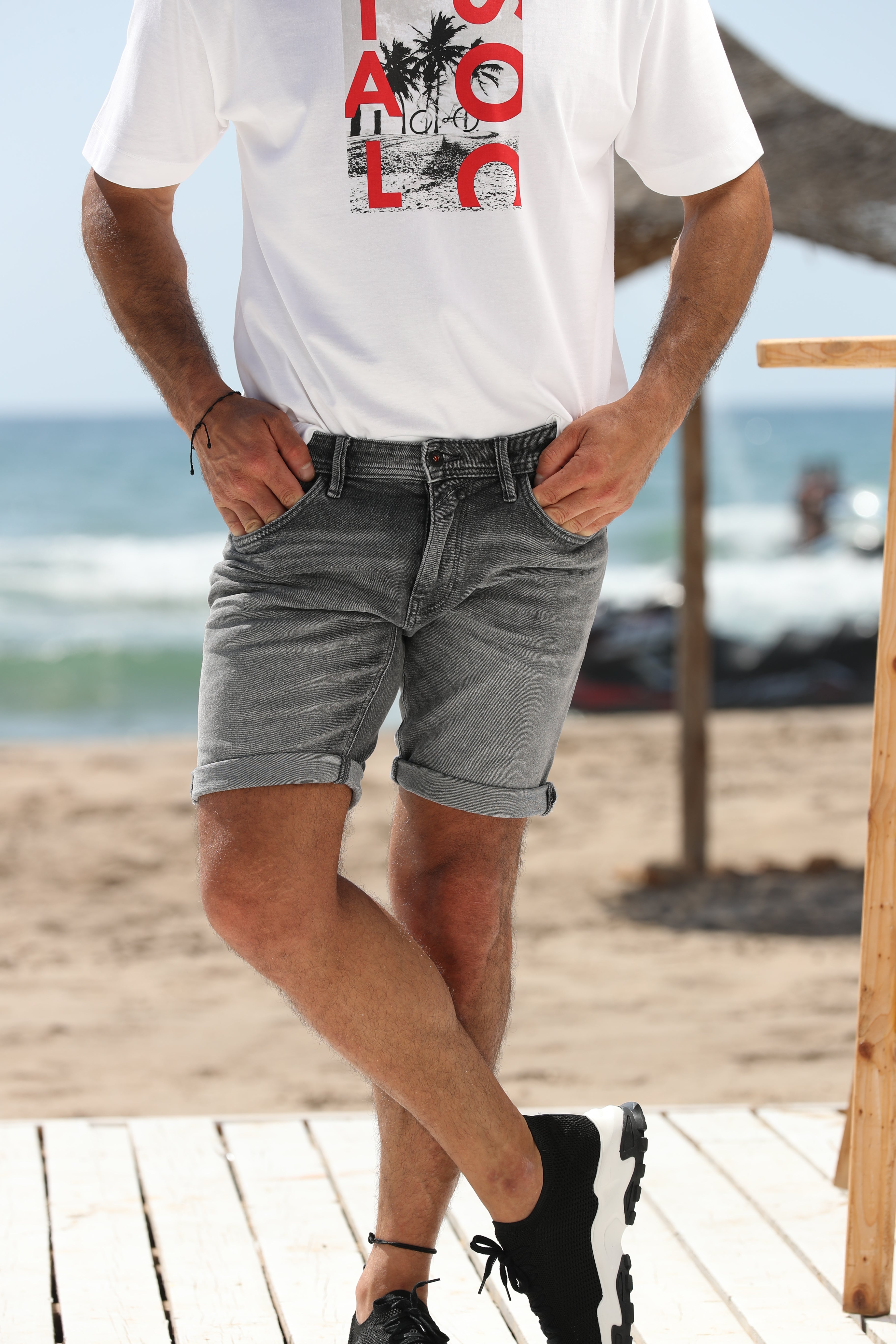 Tom Tailor Grey Denim Short