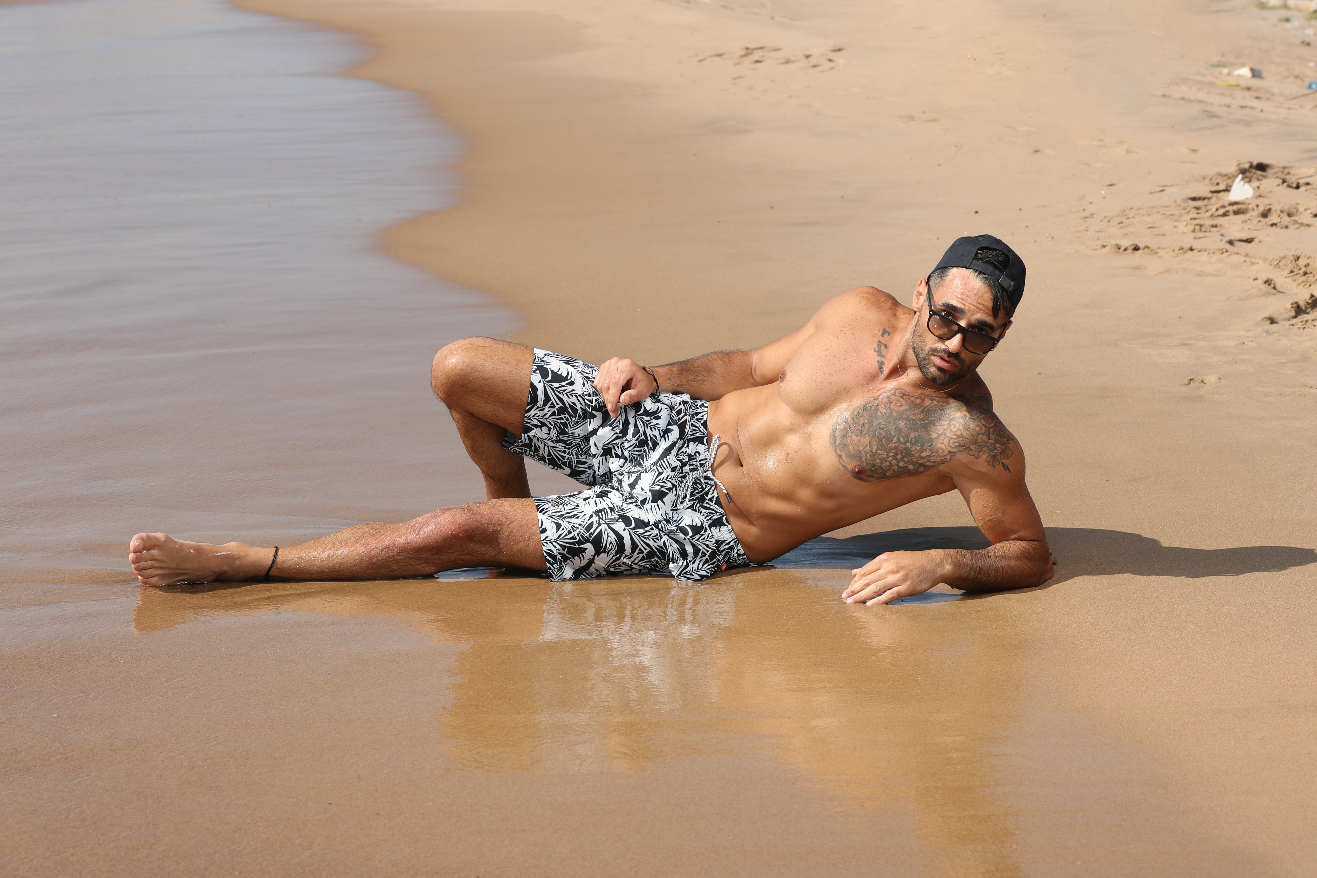 Tom Tailor Navy Swimming Short With An All-Over Print