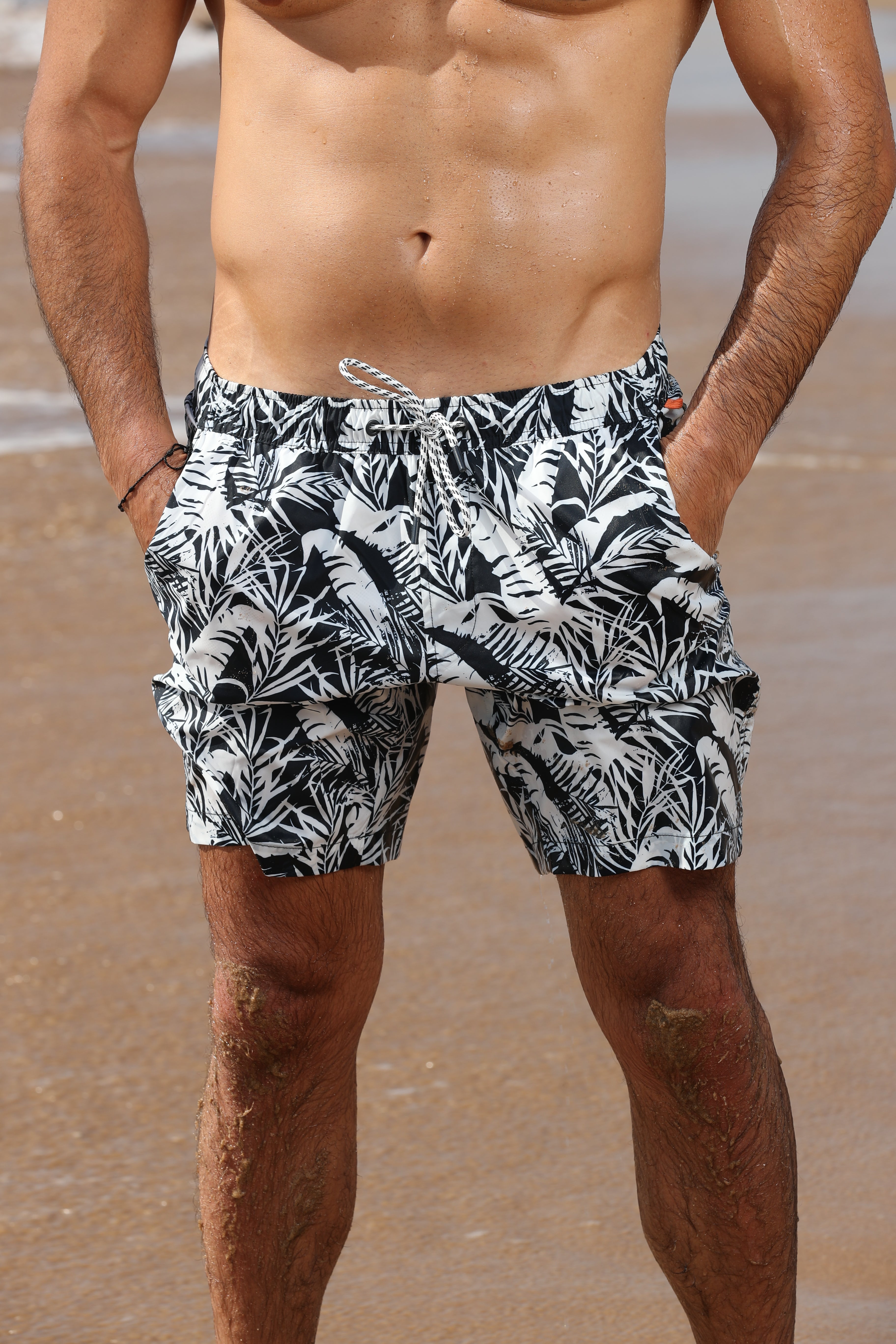 Tom Tailor Navy Swimming Short With An All-Over Print