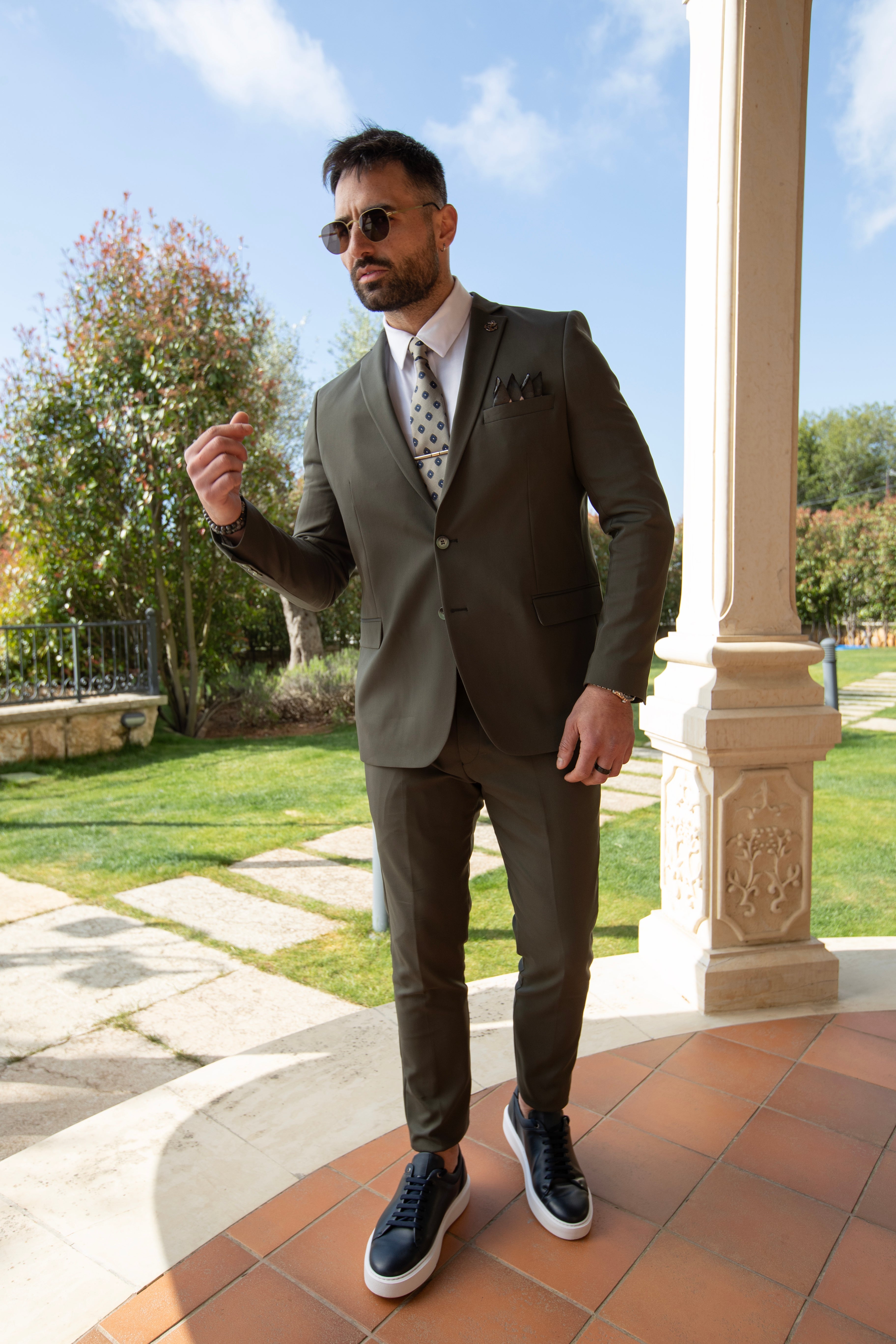 Classy Olive Suit