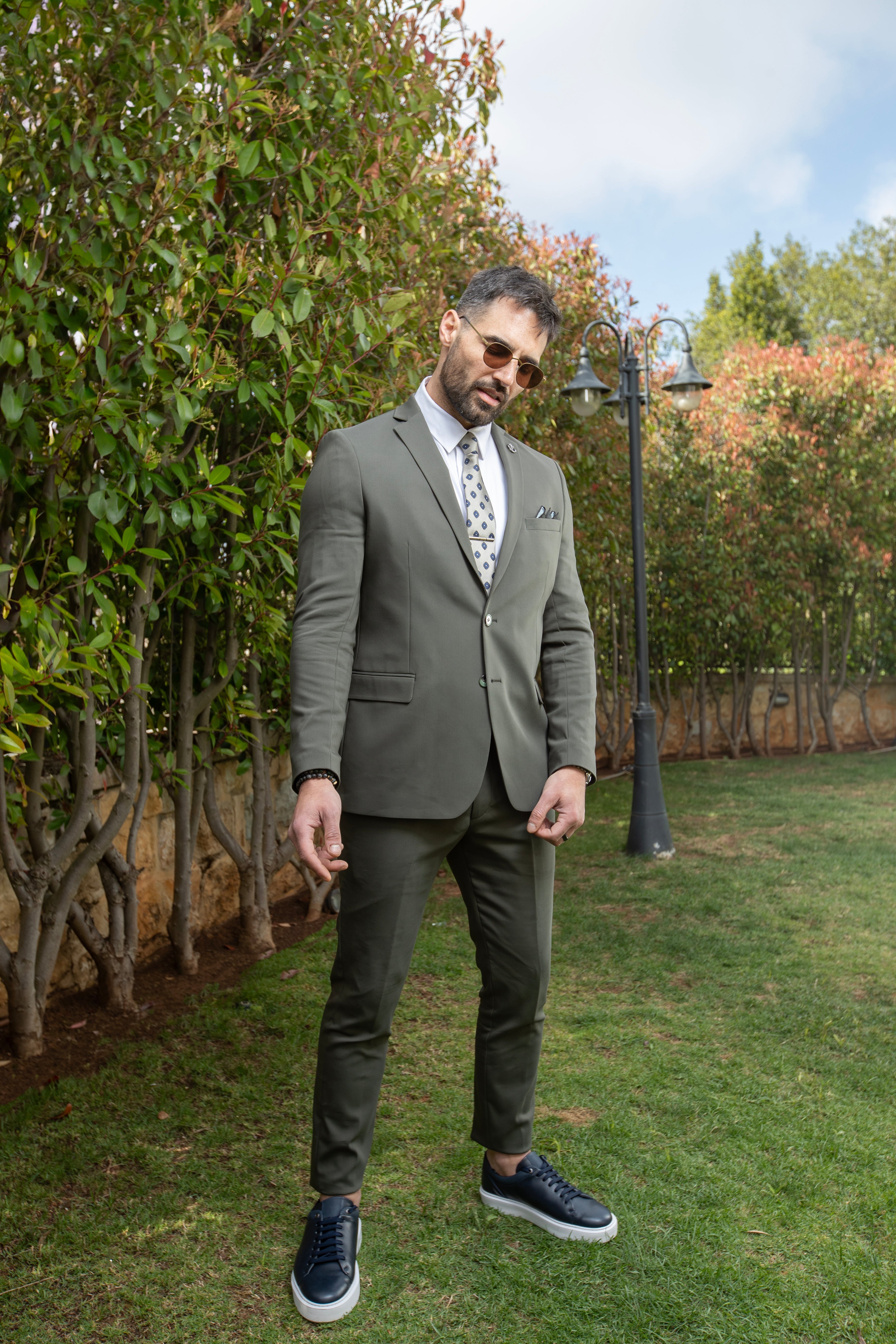 Classy Olive Suit