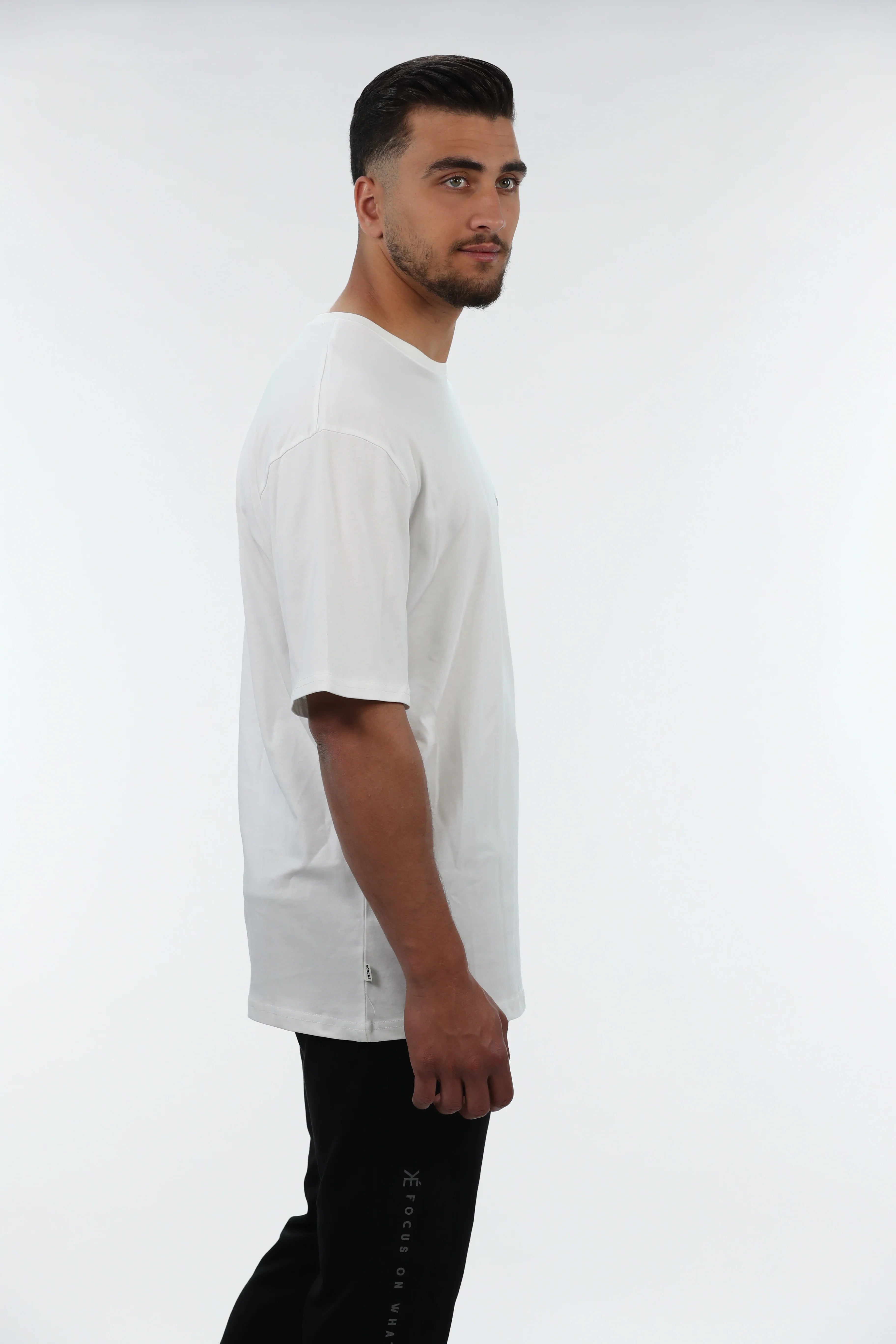 Oversized White T-shirt With Front Design