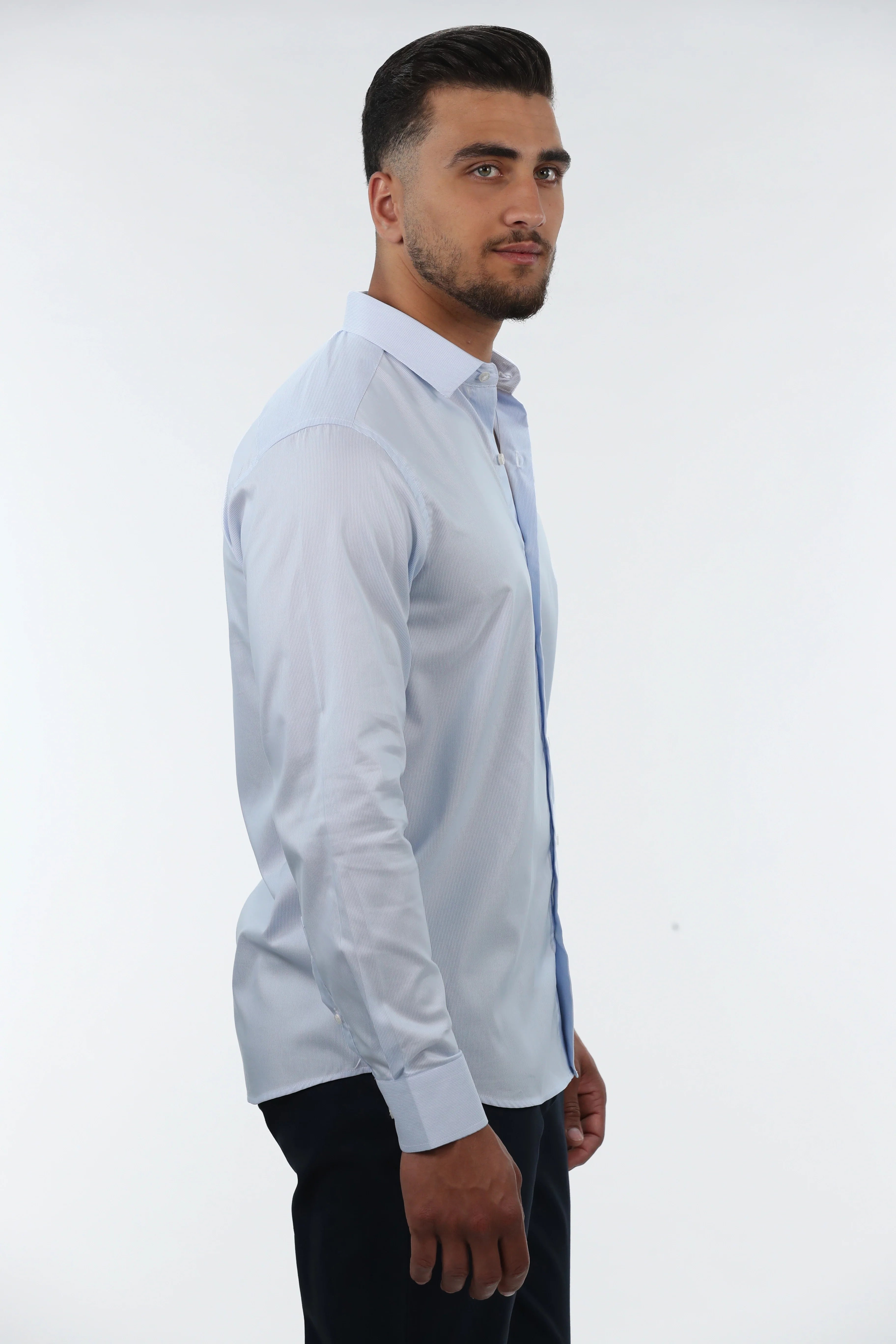 Long Sleeved Light Blue Shirt