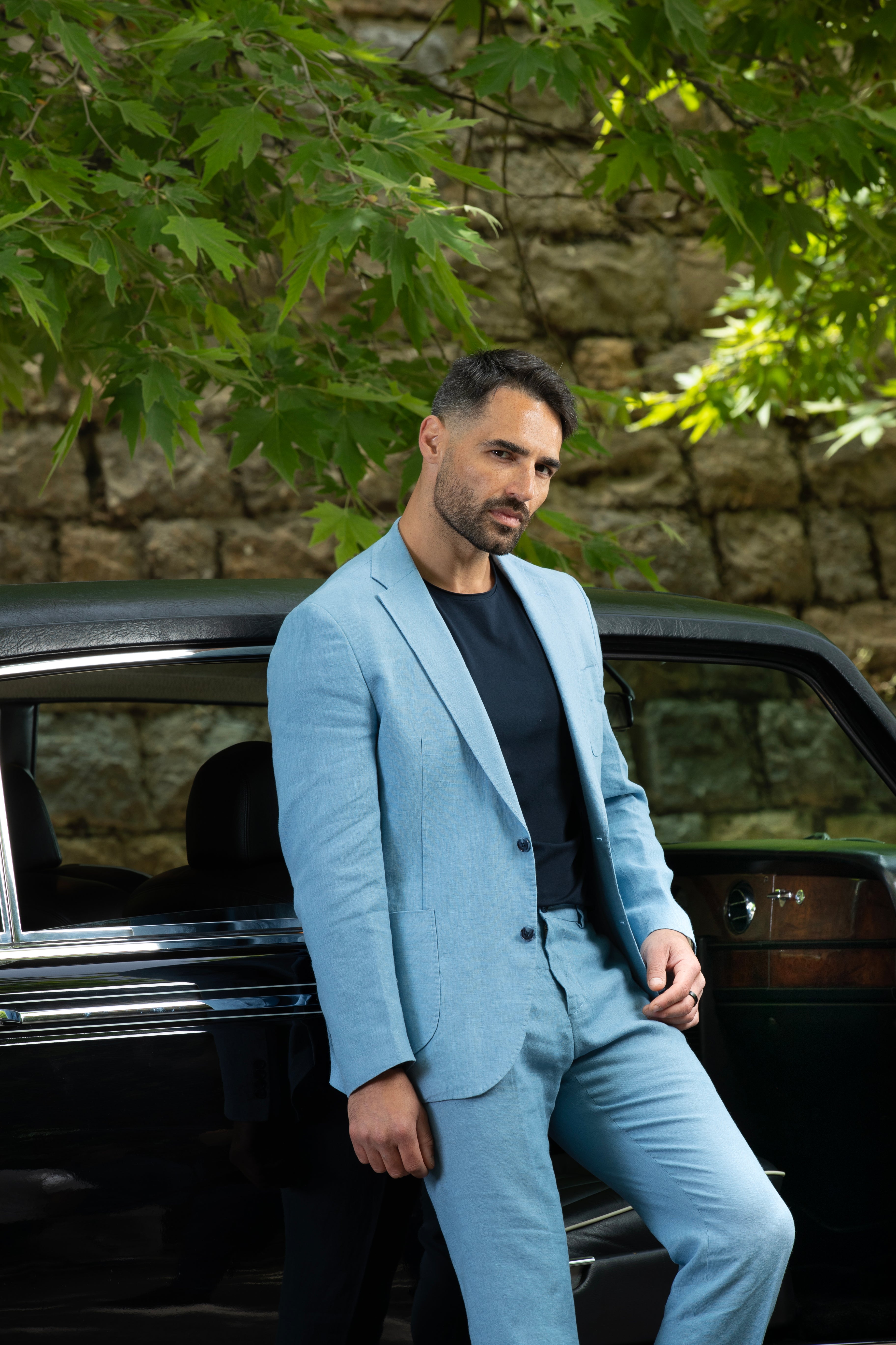 Blue Linen Suits