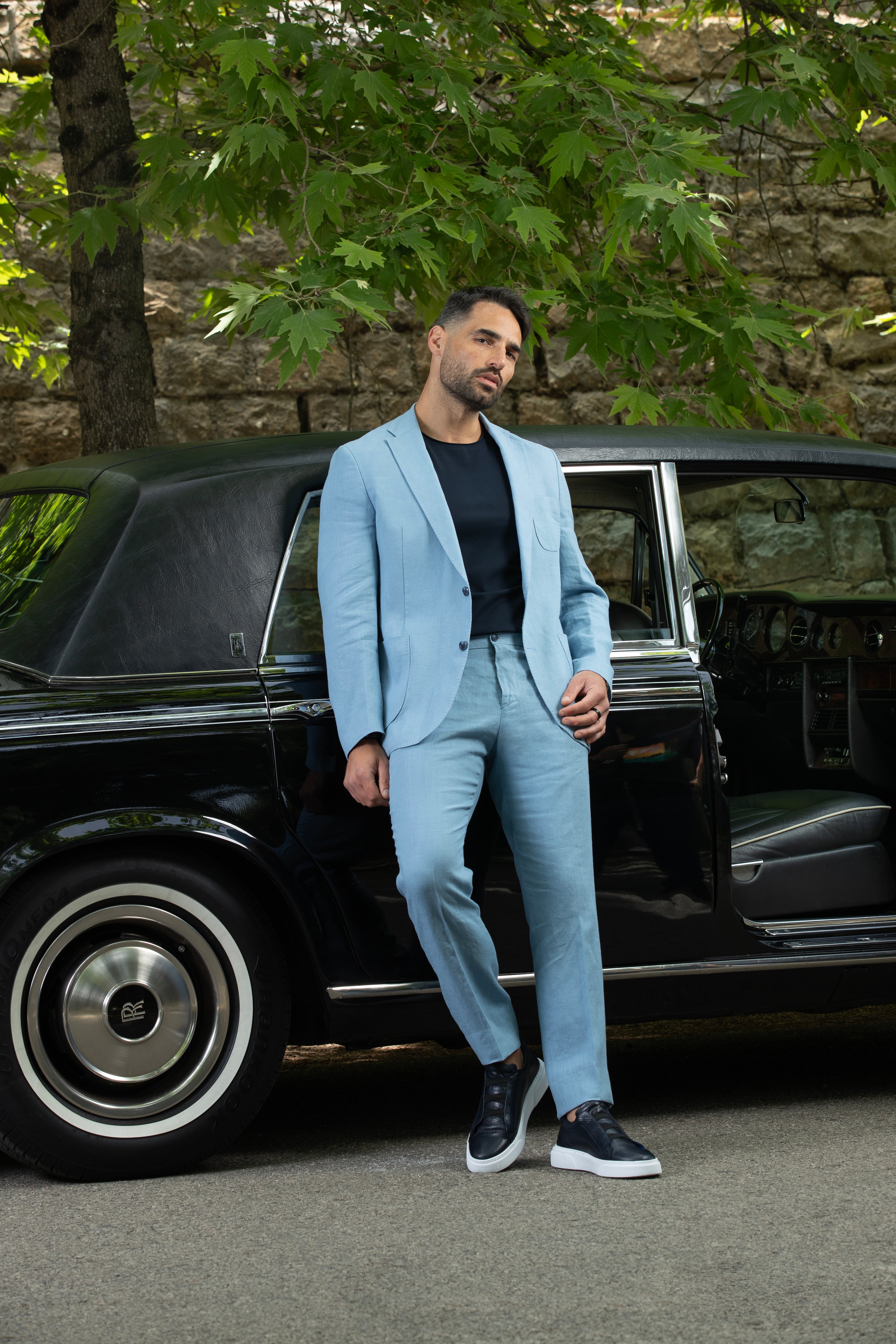 Blue Linen Suits