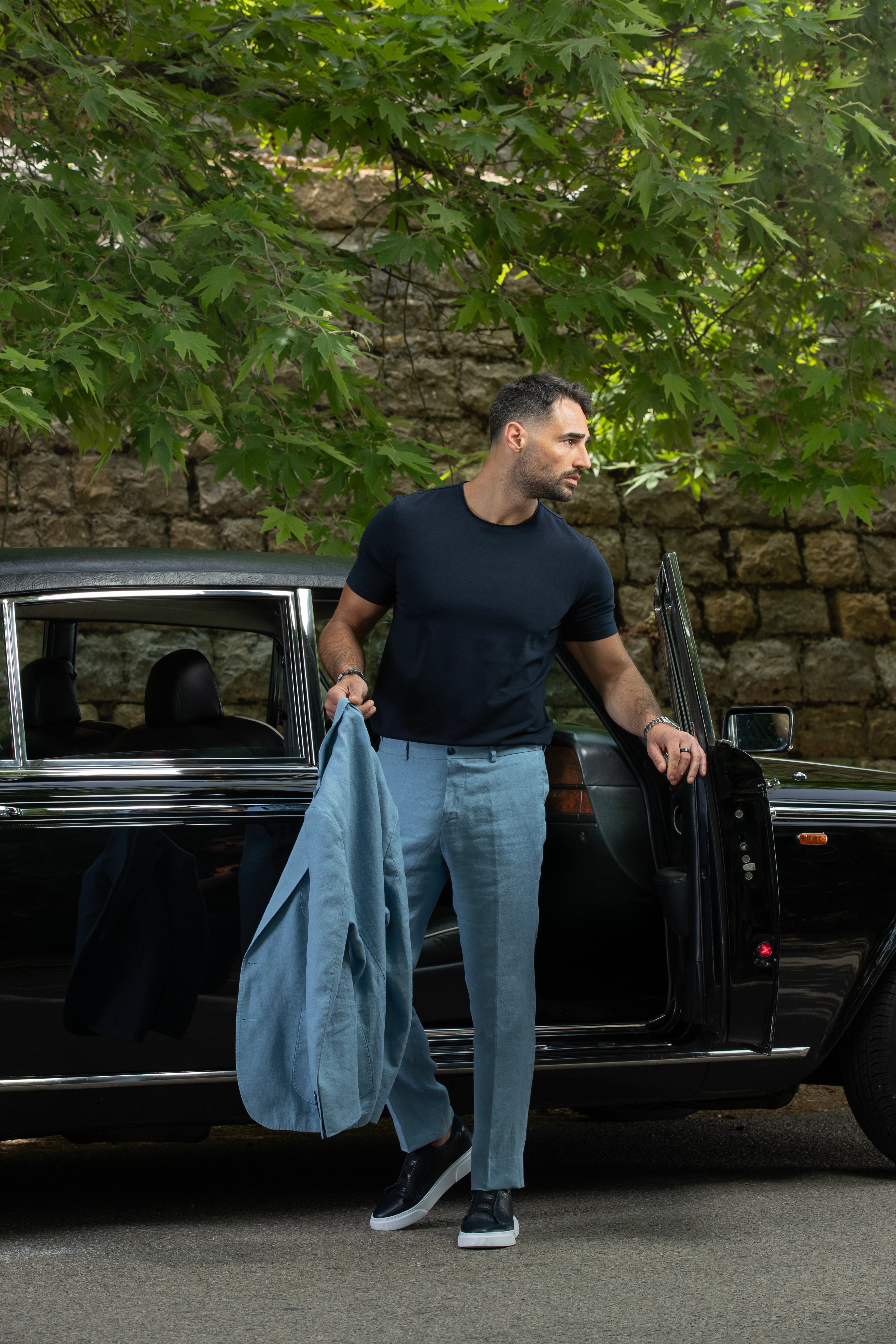 Blue Linen Suits