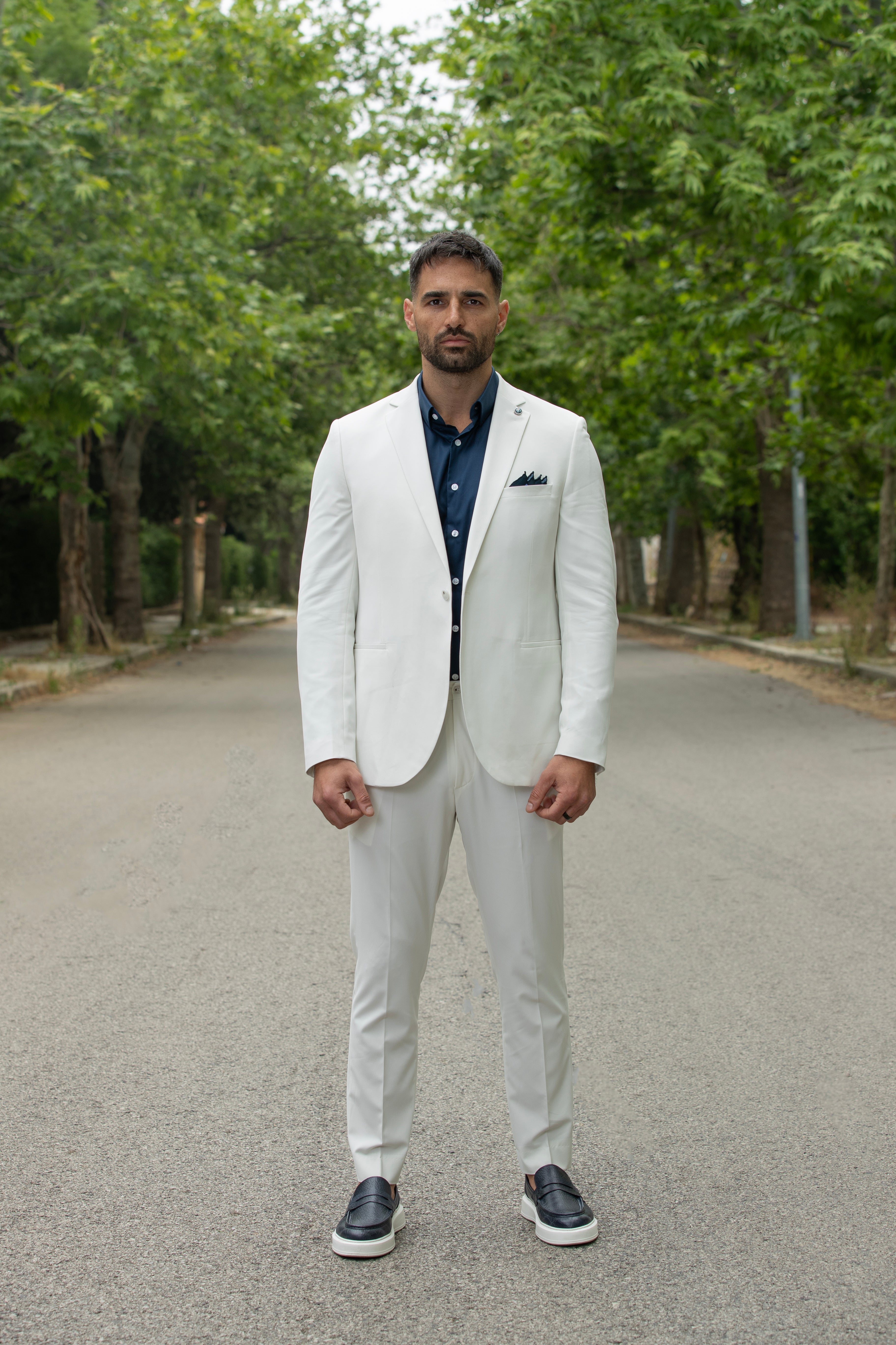 Sport Chic Off White Suit