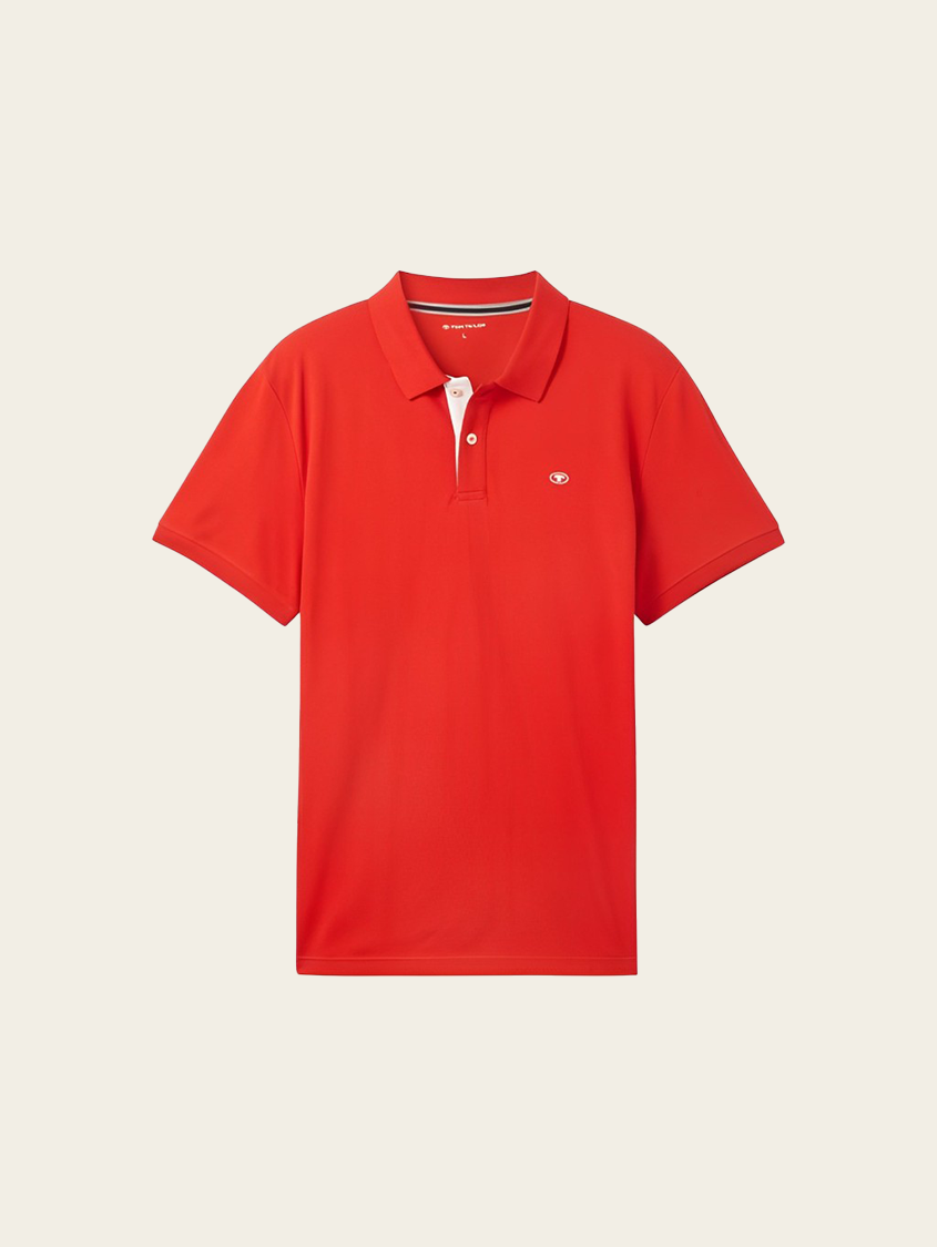 Tom Tailor Men Casual Red Polo
