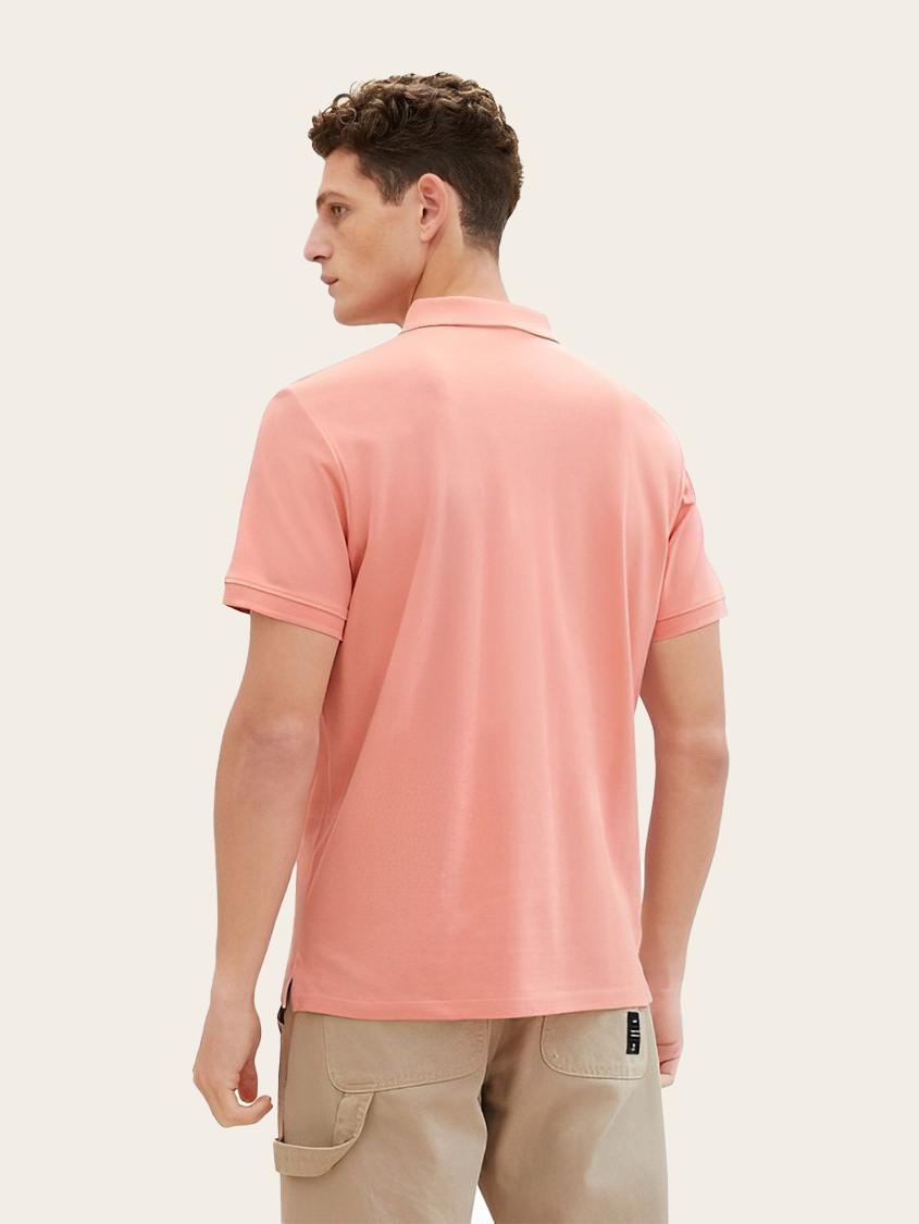 Tom Tailor Men Casual Coral Rose Polo