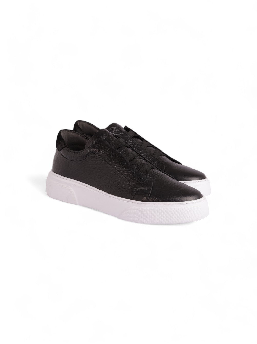 Casual Black Shoes With White Insole