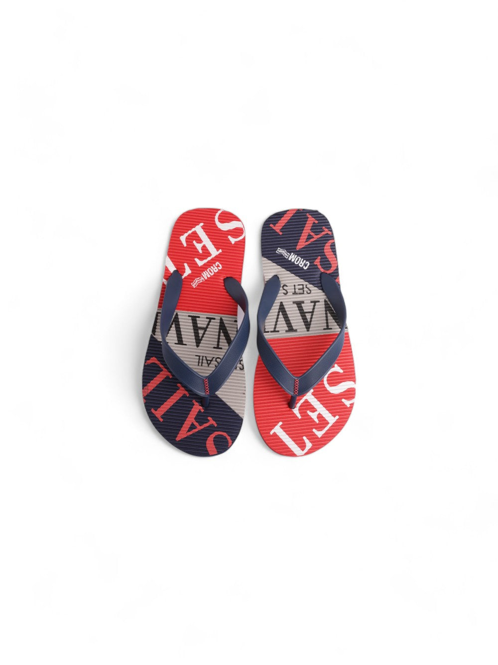 Navy & Red Flat Flip Flop