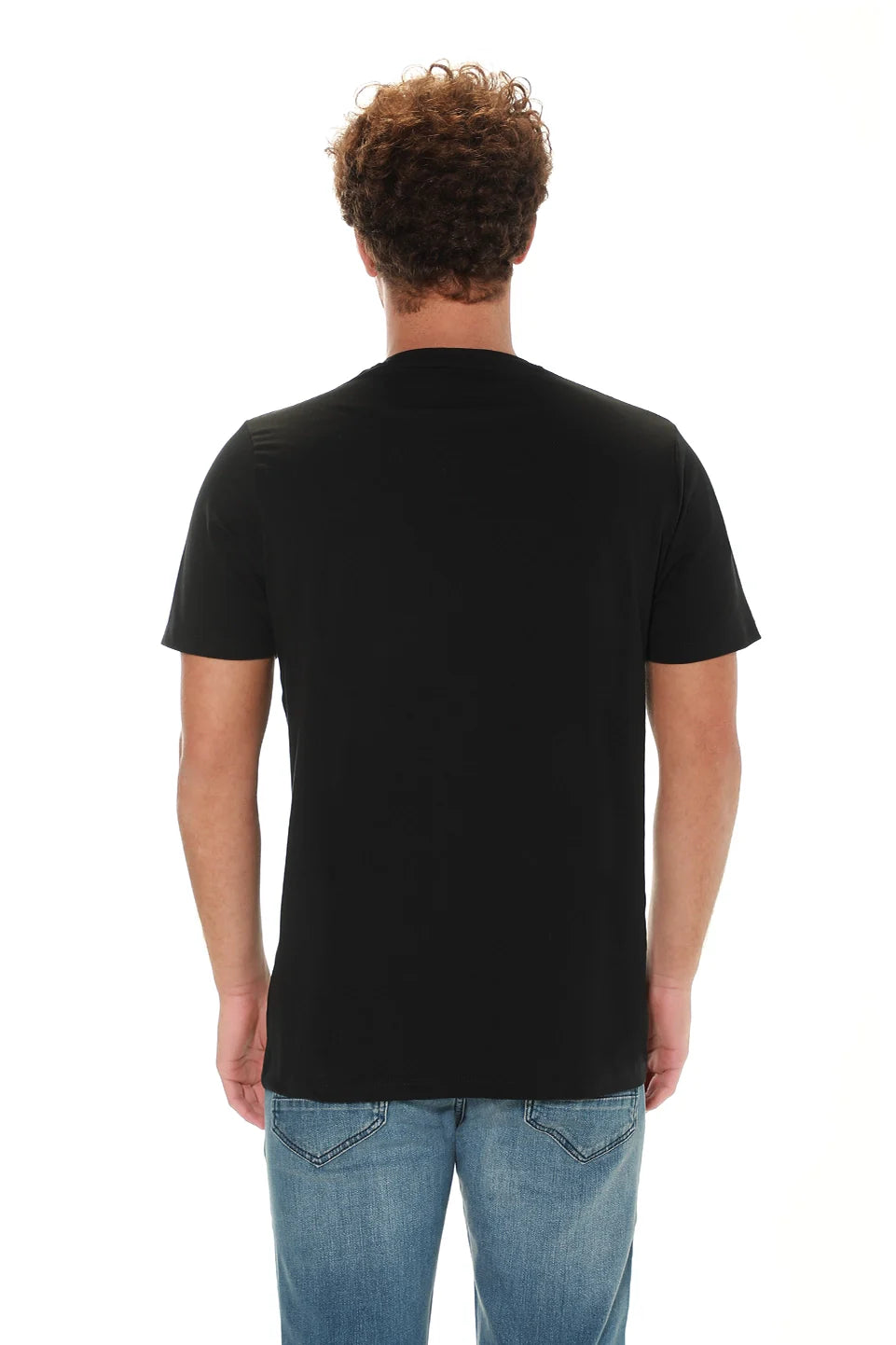 Black T-shirt With Printed Front Design