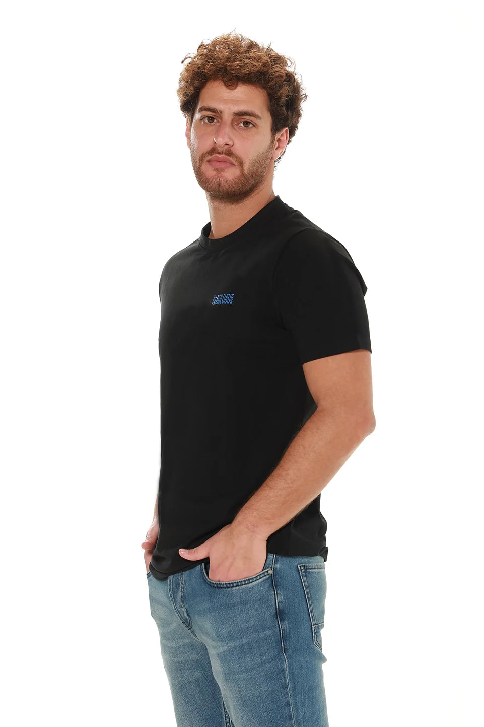 Black T-shirt With "Fabuluous" Front Design