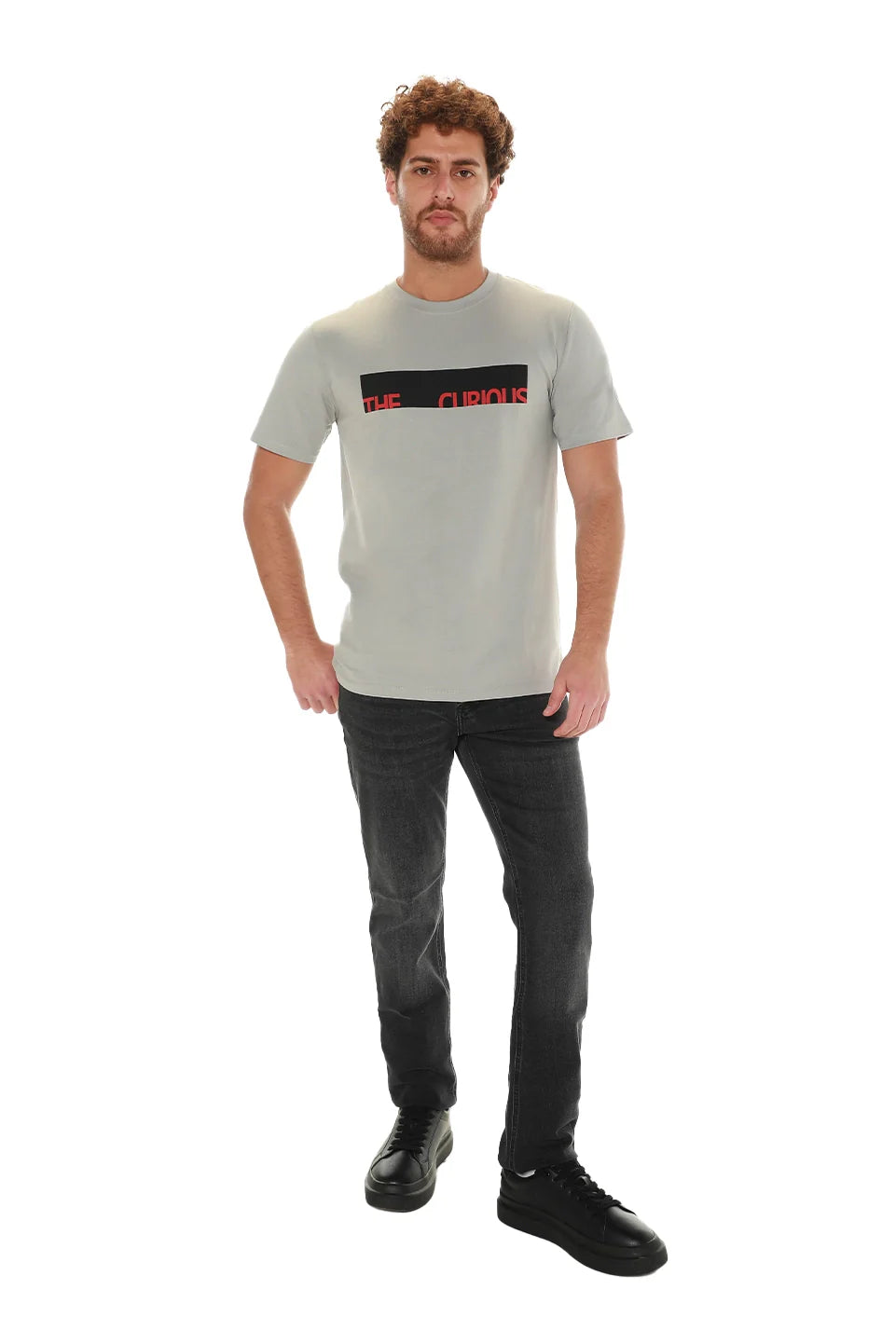 Cotton Short Sleeve Grey T-shirt