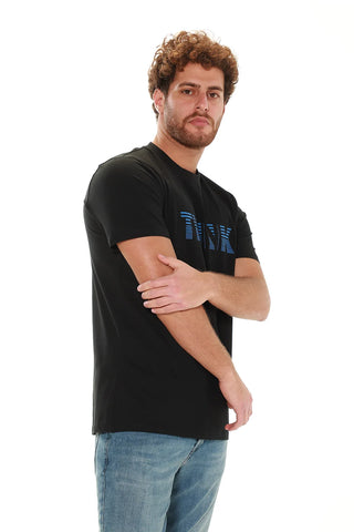 Black T-shirt With " Think '' Front Design