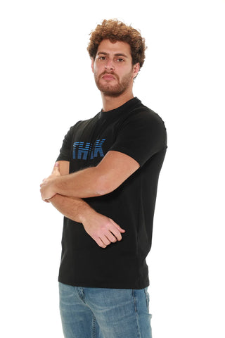 Black T-shirt With " Think '' Front Design