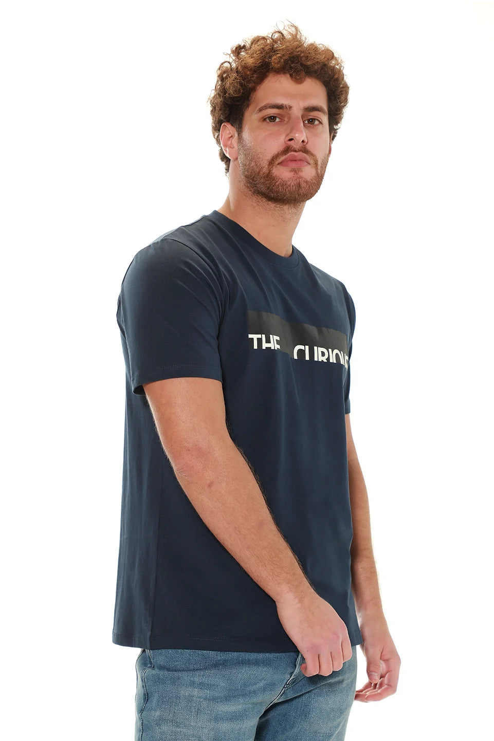 Cotton Short Sleeve Navy T-shirt