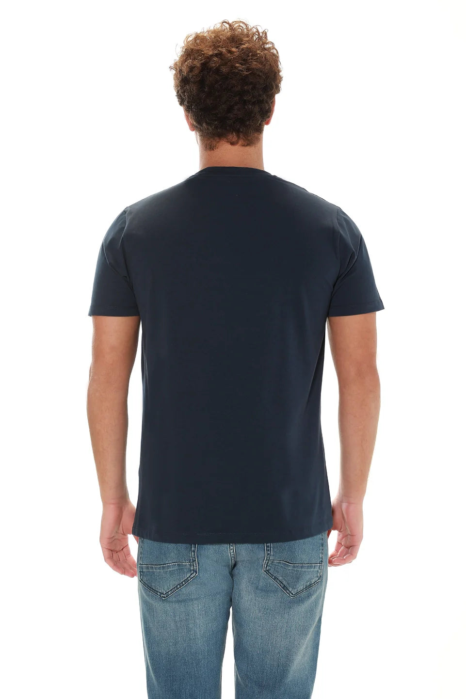 Navy T-shirt With Printed Front Design