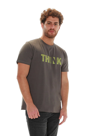 Dark Grey T-shirt With " Think '' Front Design