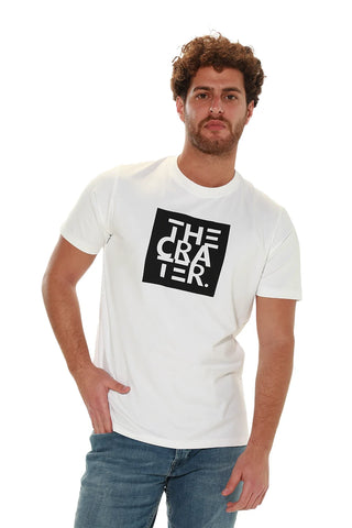 Cotton White T-shirt With Front Design