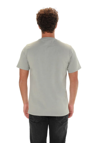 Grey Summer T-shirt With Front Design