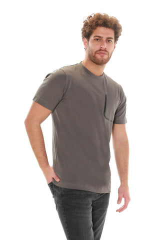 Dark Grey T-shirt With Pocket Design
