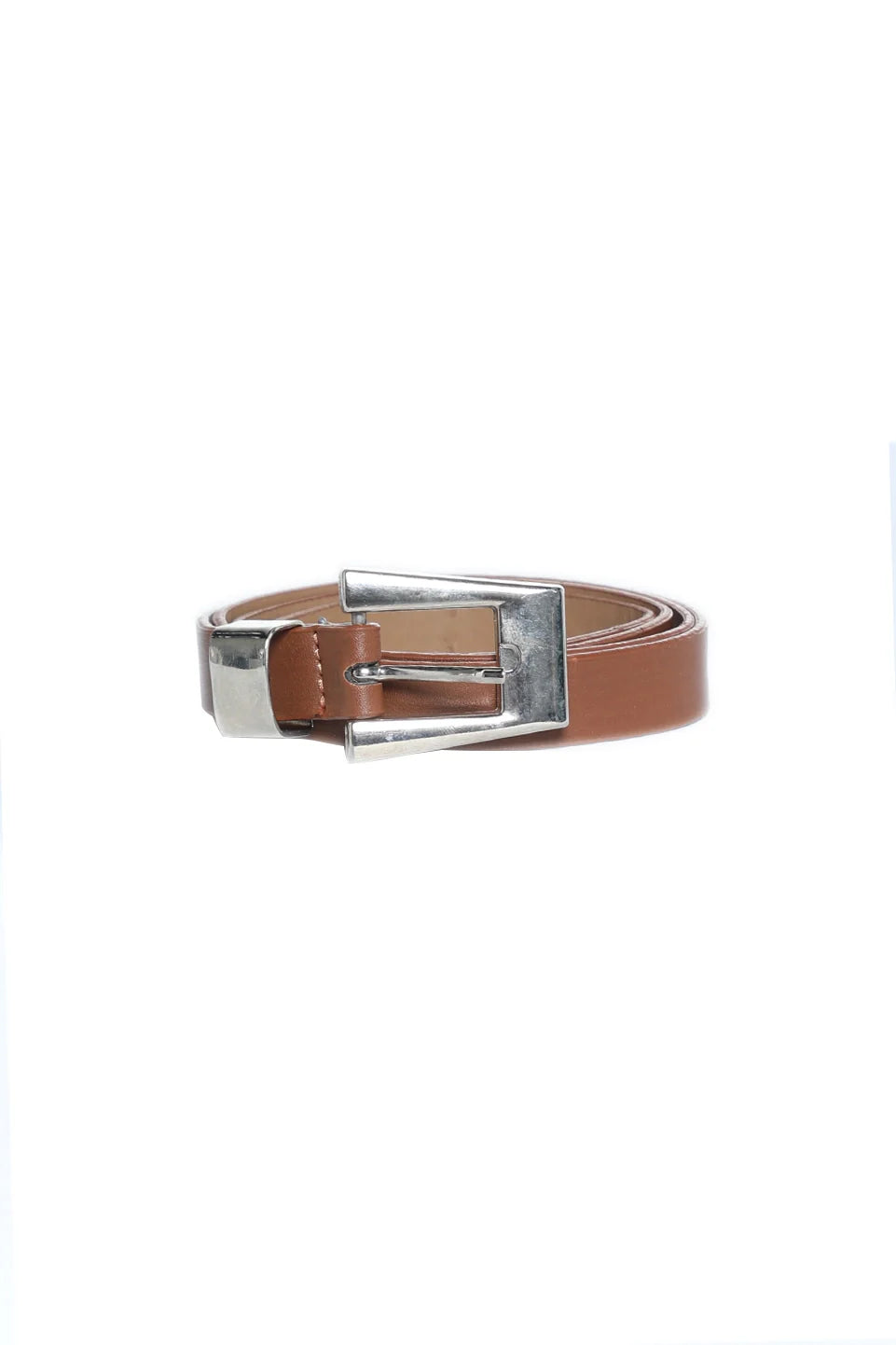 Casual Taba Belt With Silver Buckle