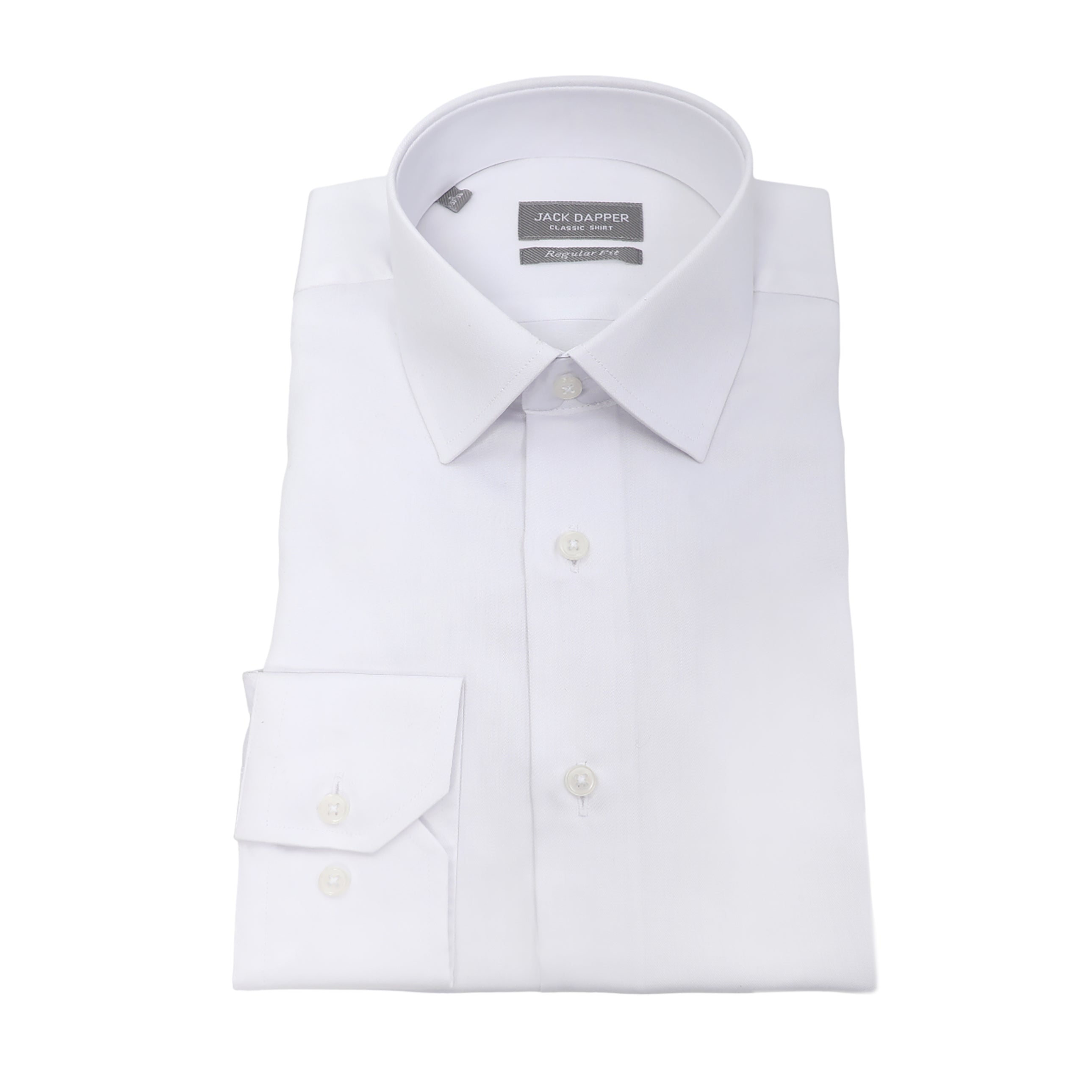 Non Iron Regular Classic White Shirt