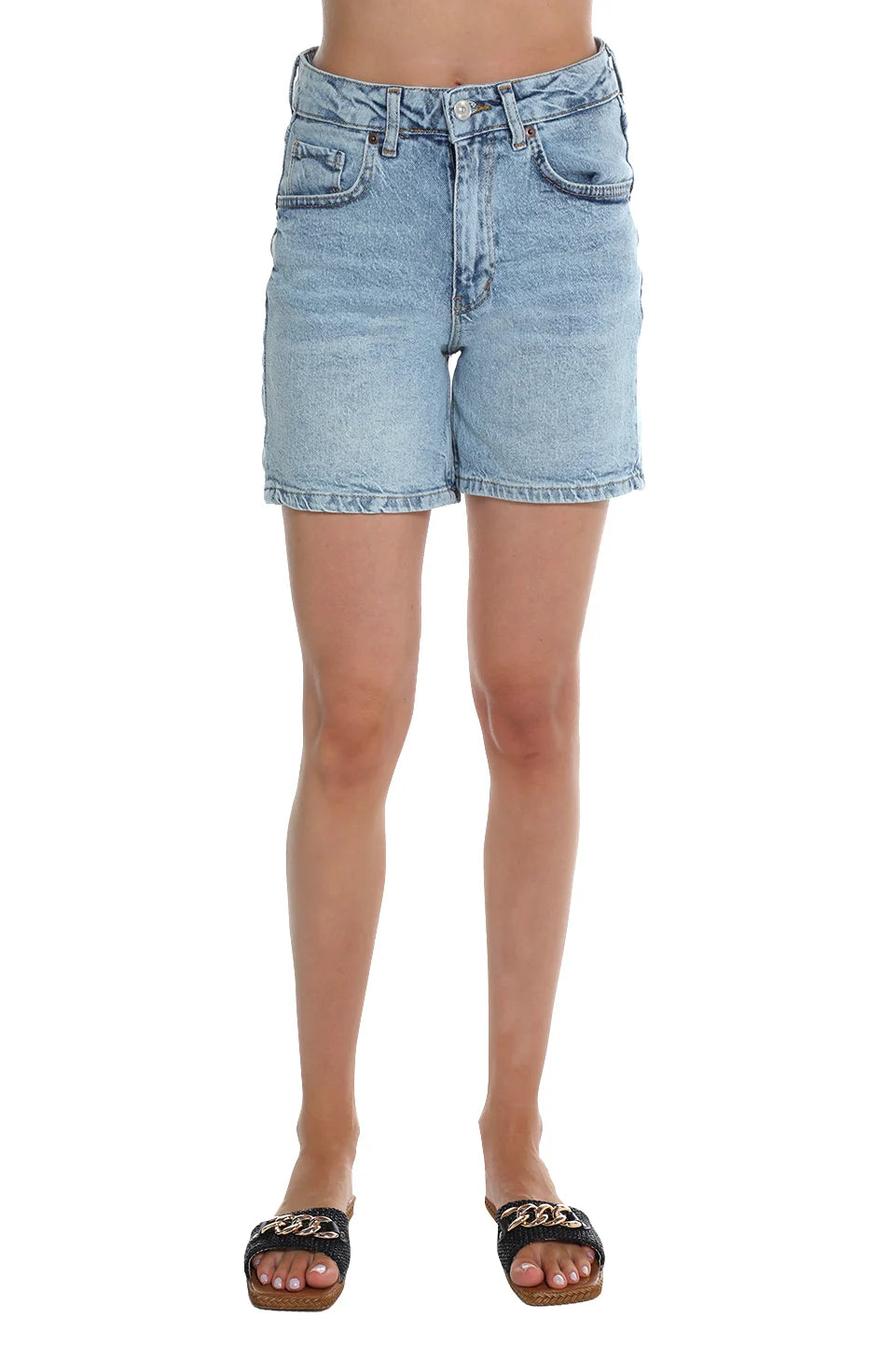 Light Blue Denim Short