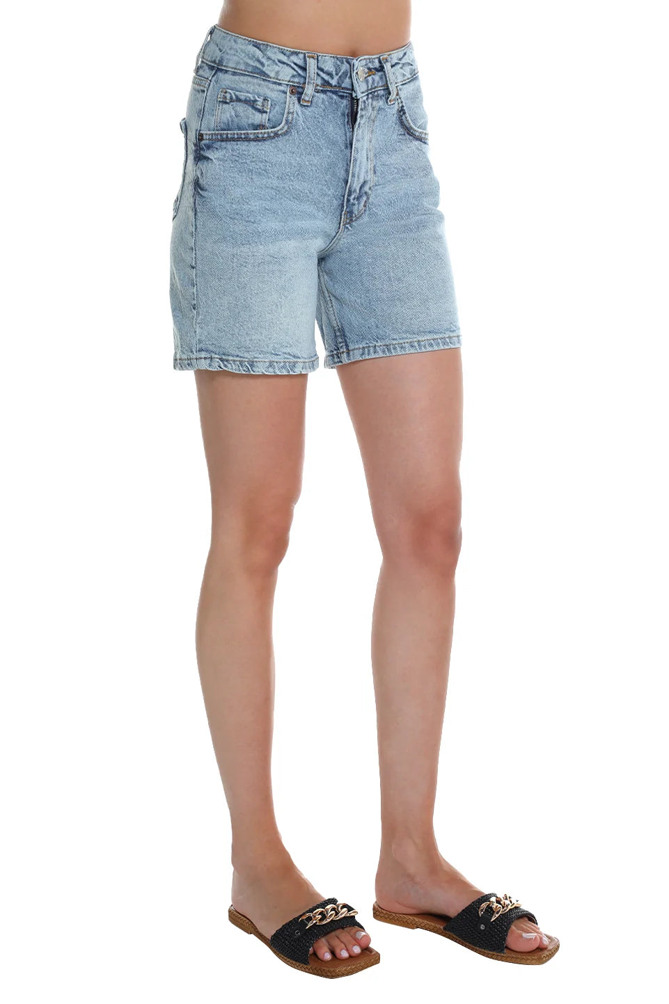 Light Blue Denim Short